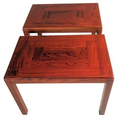 1970s Danish Sidetables in Mahogany by Vejle Stole Fabrik in Excellent Condition