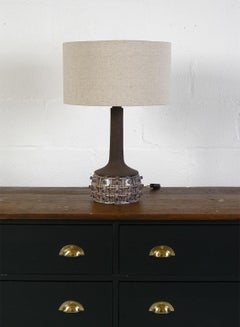 1970s Danish Stoneware Table Lamp Designed by Jette Helleroe for Axella Design