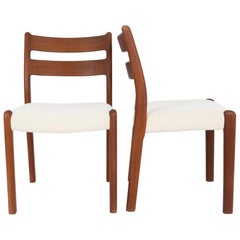 1970s Danish Teak Chairs, a Pair