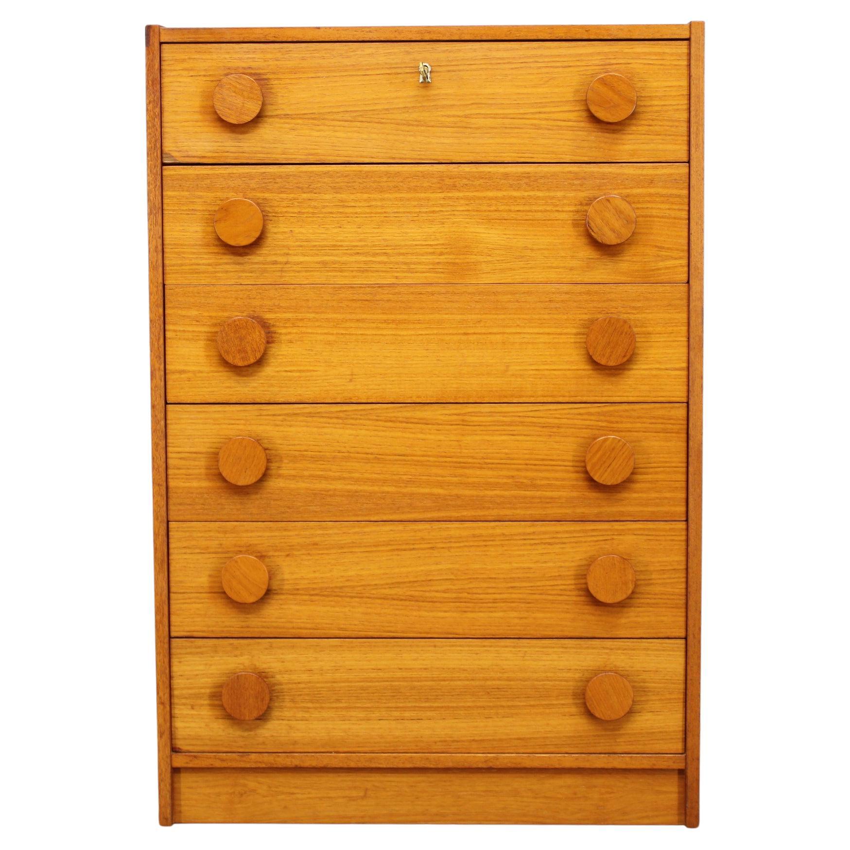 1970s Danish Teak Chest of Drawers