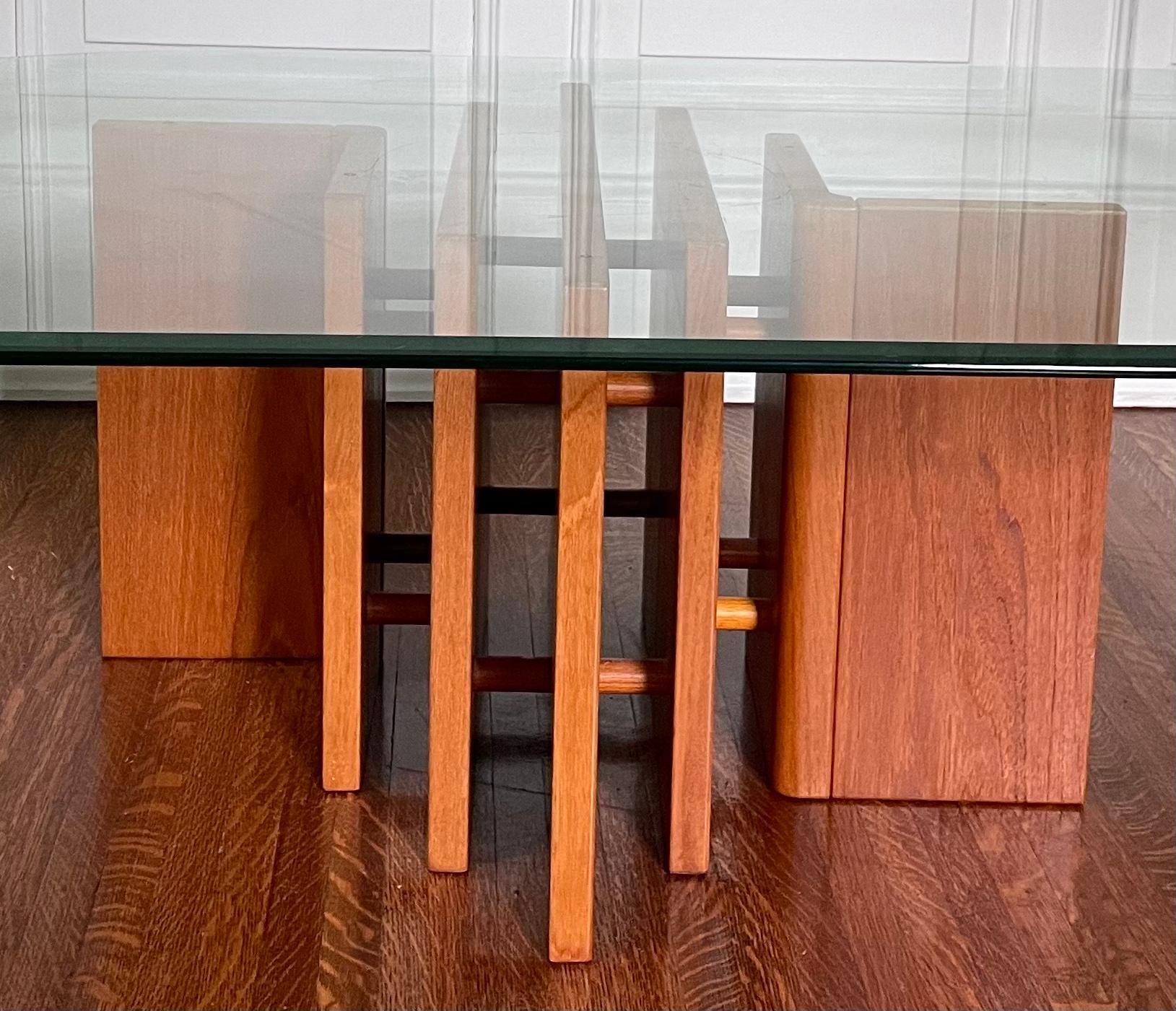 Mid-Century Modern 1970s Danish Teak Coffee Table in the Style of Gustav Gaarde
