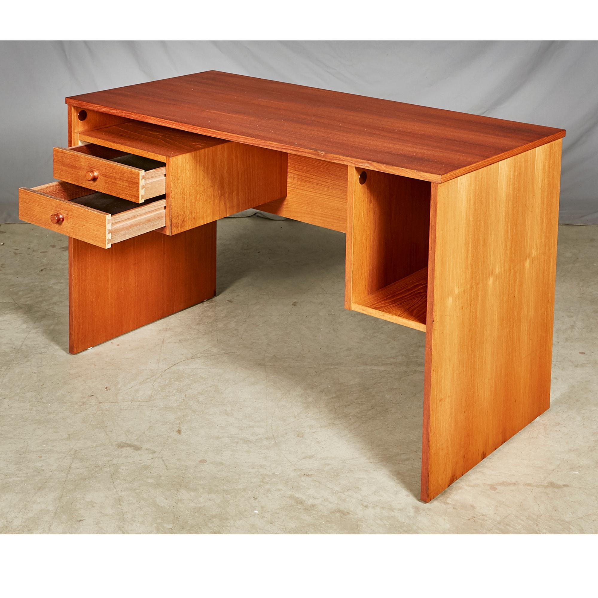 Scandinavian Modern 1970s Danish Teak Desk For Sale