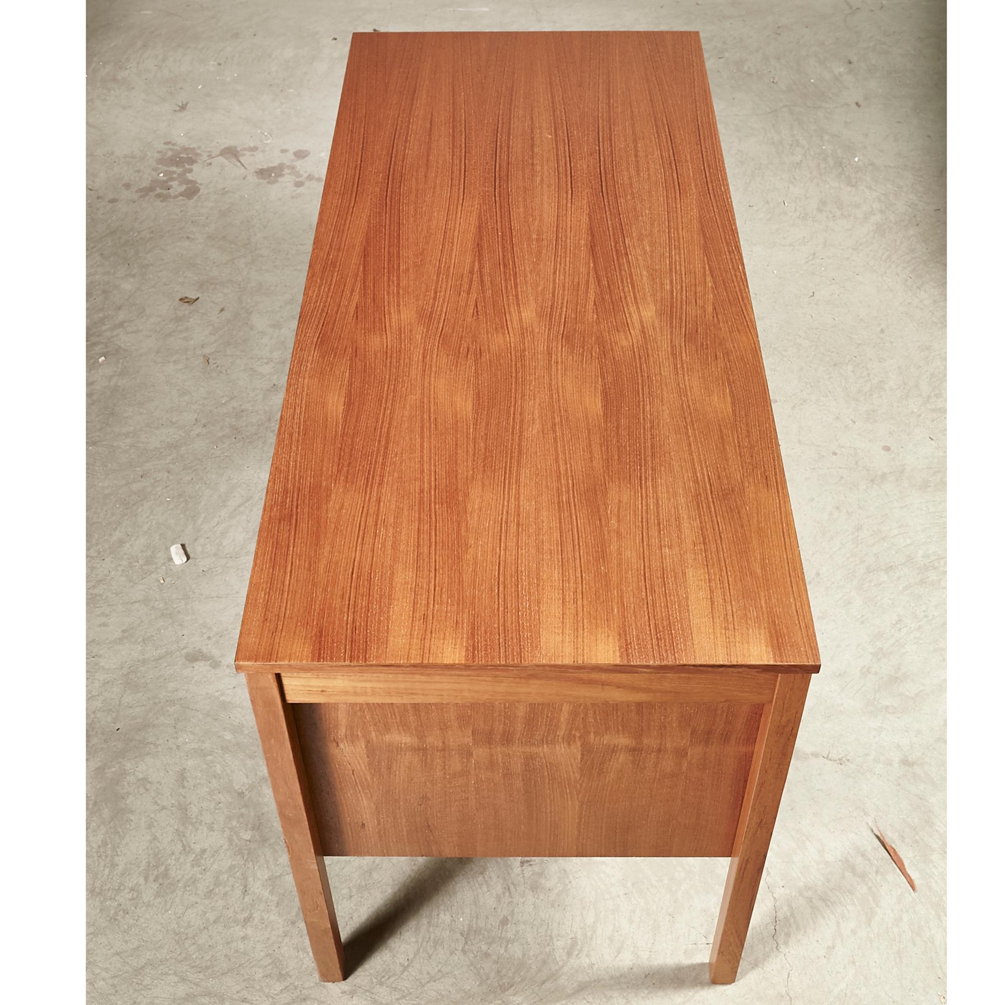 1970s Danish Teak Desk For Sale 1