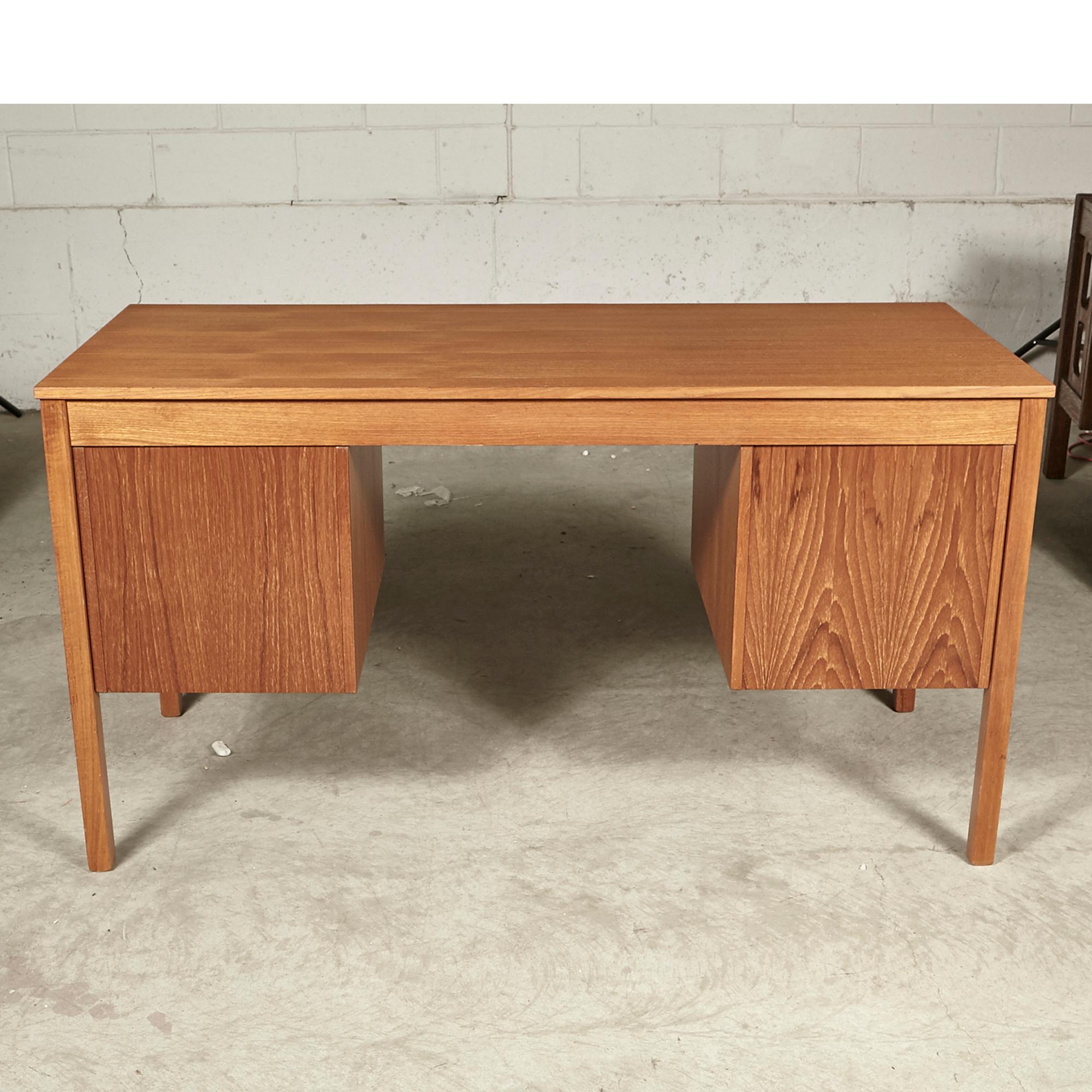 1970s Danish Teak Desk For Sale 2