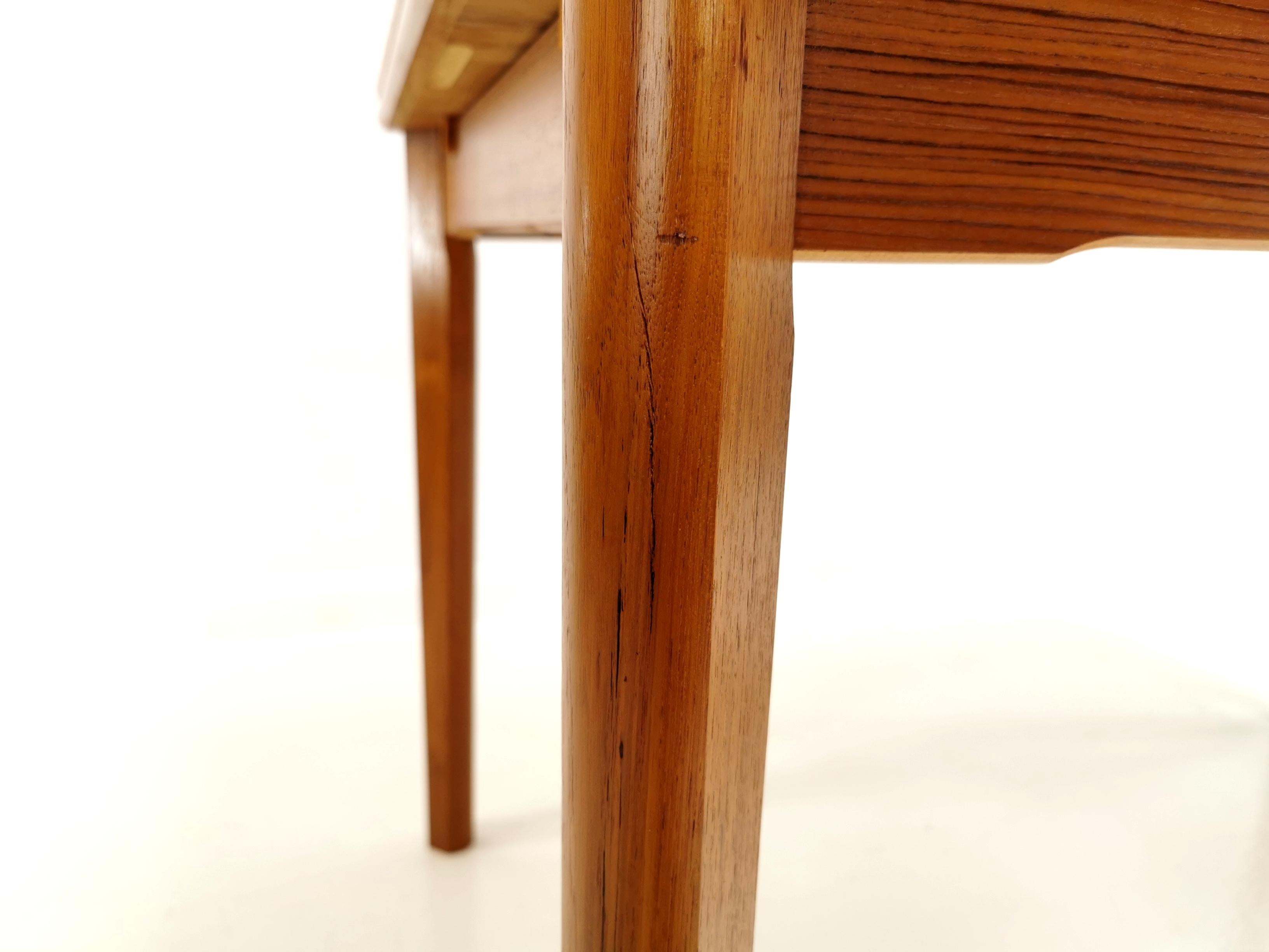 1970s Danish Teak Extending Dining Table by BRDR Furbo Midcentury In Good Condition In STOKE ON TRENT, GB