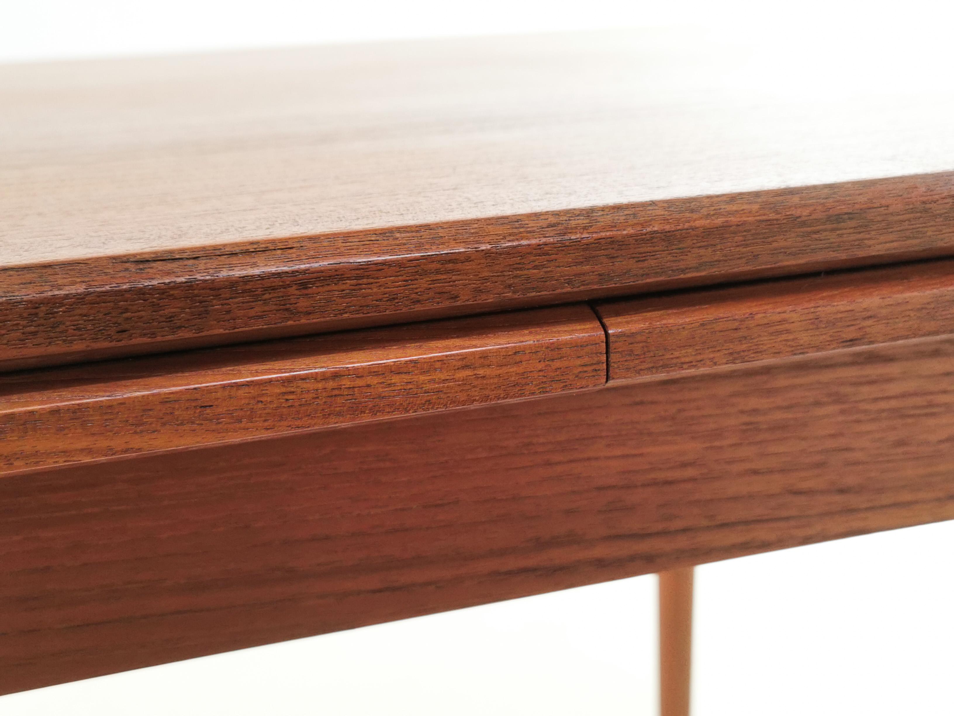 20th Century 1970s Danish Teak Extending Dining Table by Clausen & Son Midcentury For Sale