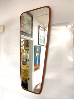 1970s Danish Teak Hallway Mirror