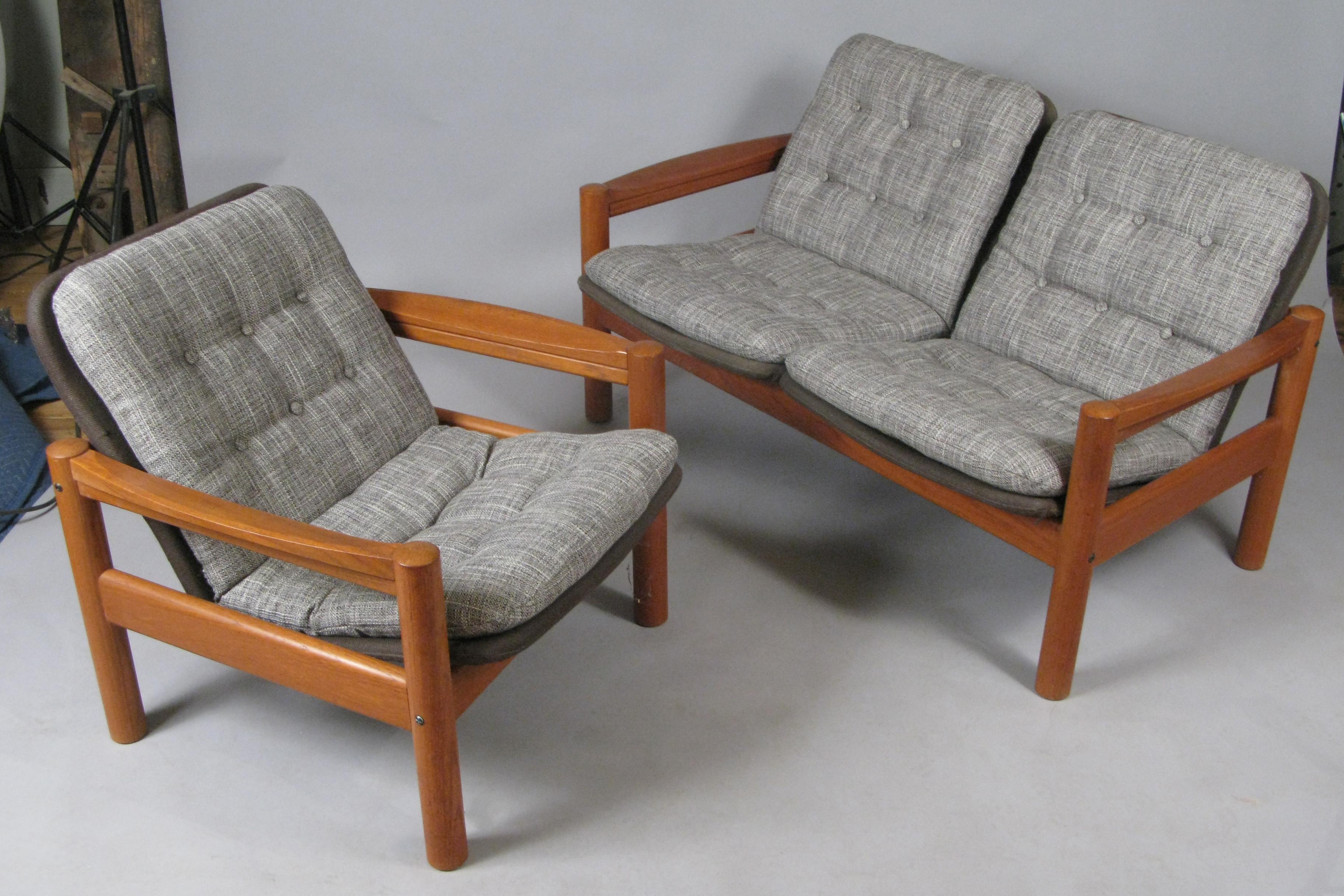 Late 20th Century 1970s Danish Teak Lounge Chair by Domino Møbler