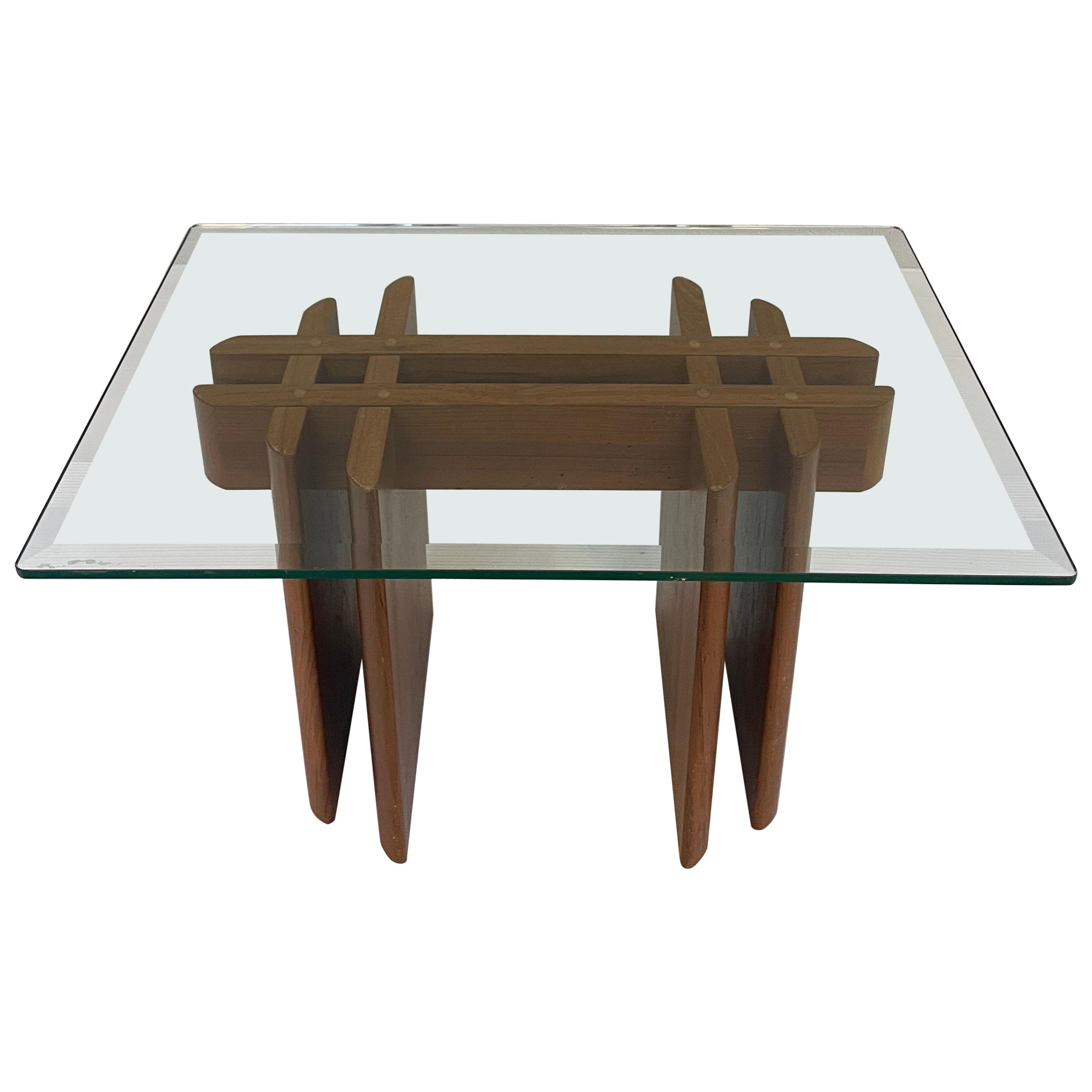 1970s Danish Teak Rectangle Side Table Gustav Gaarde for Trekanten Hestbaek