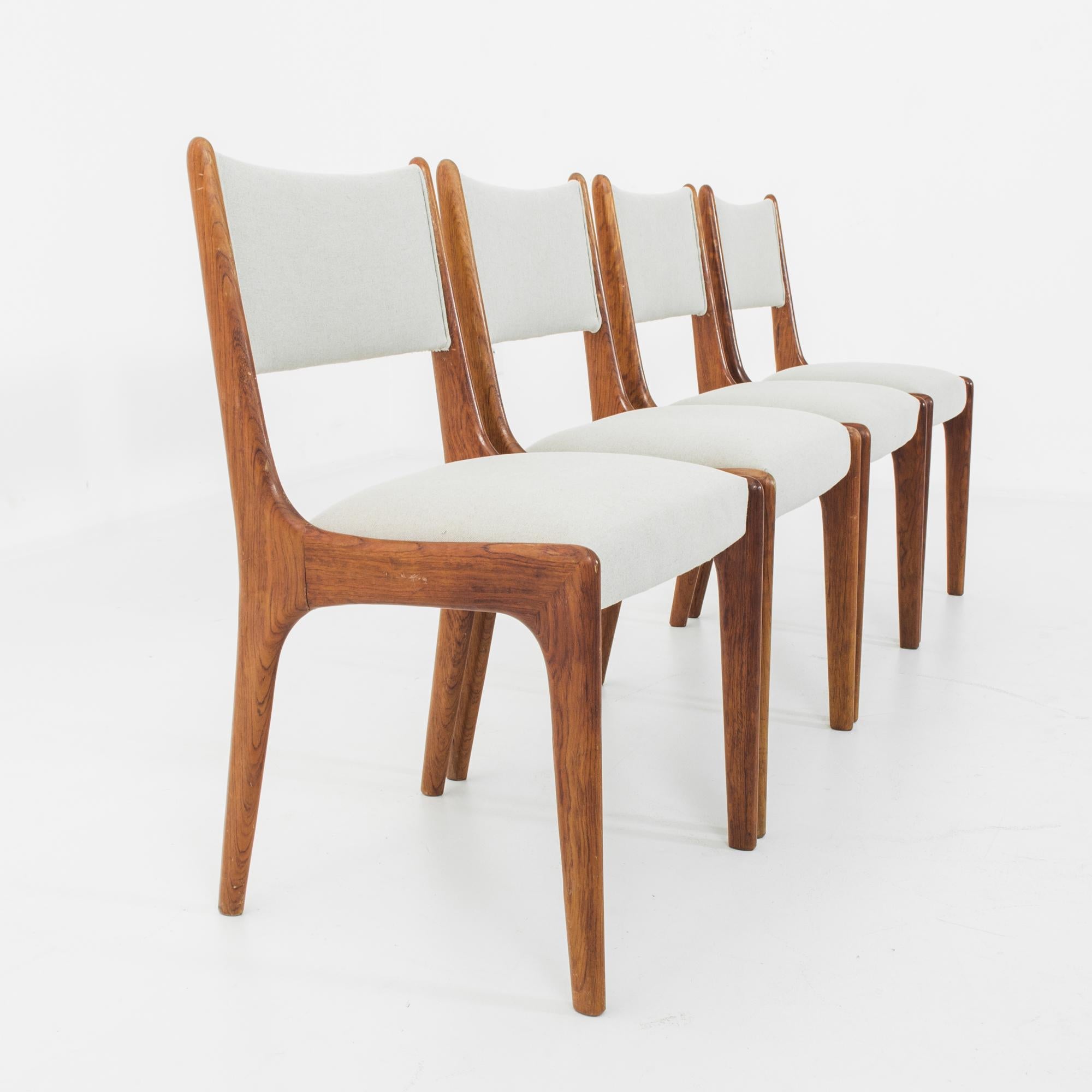 1970s Danish Teak Upholstered Dining Chairs, Set of Four 2