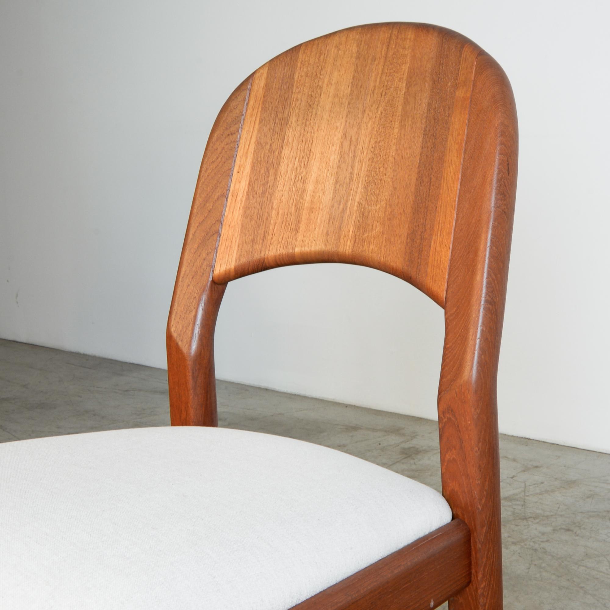 1970s Danish Teak Upholstered Dining Chairs, Set of Six 2