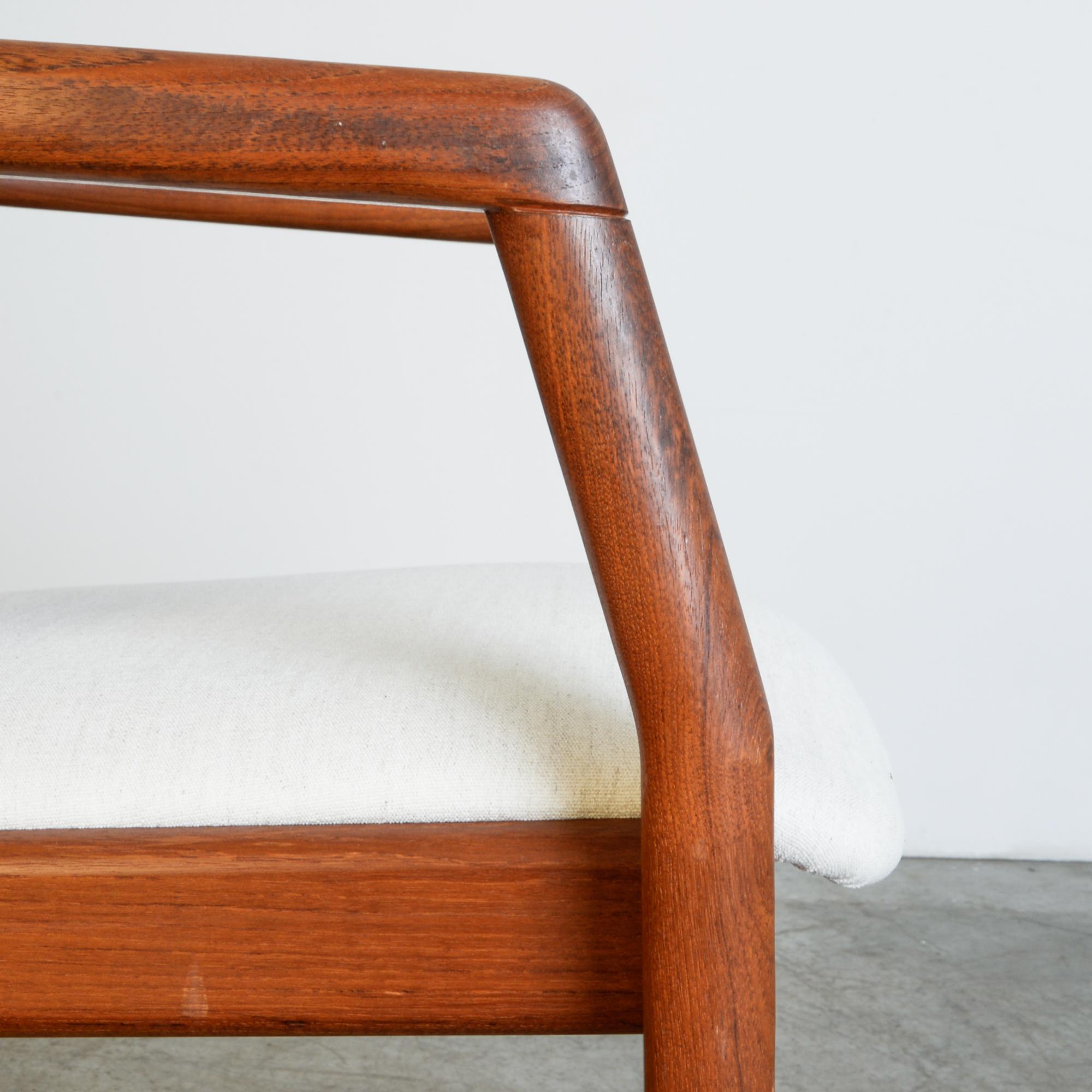 1970s Danish Teak Upholstered Dining Chairs, Set of Six 10