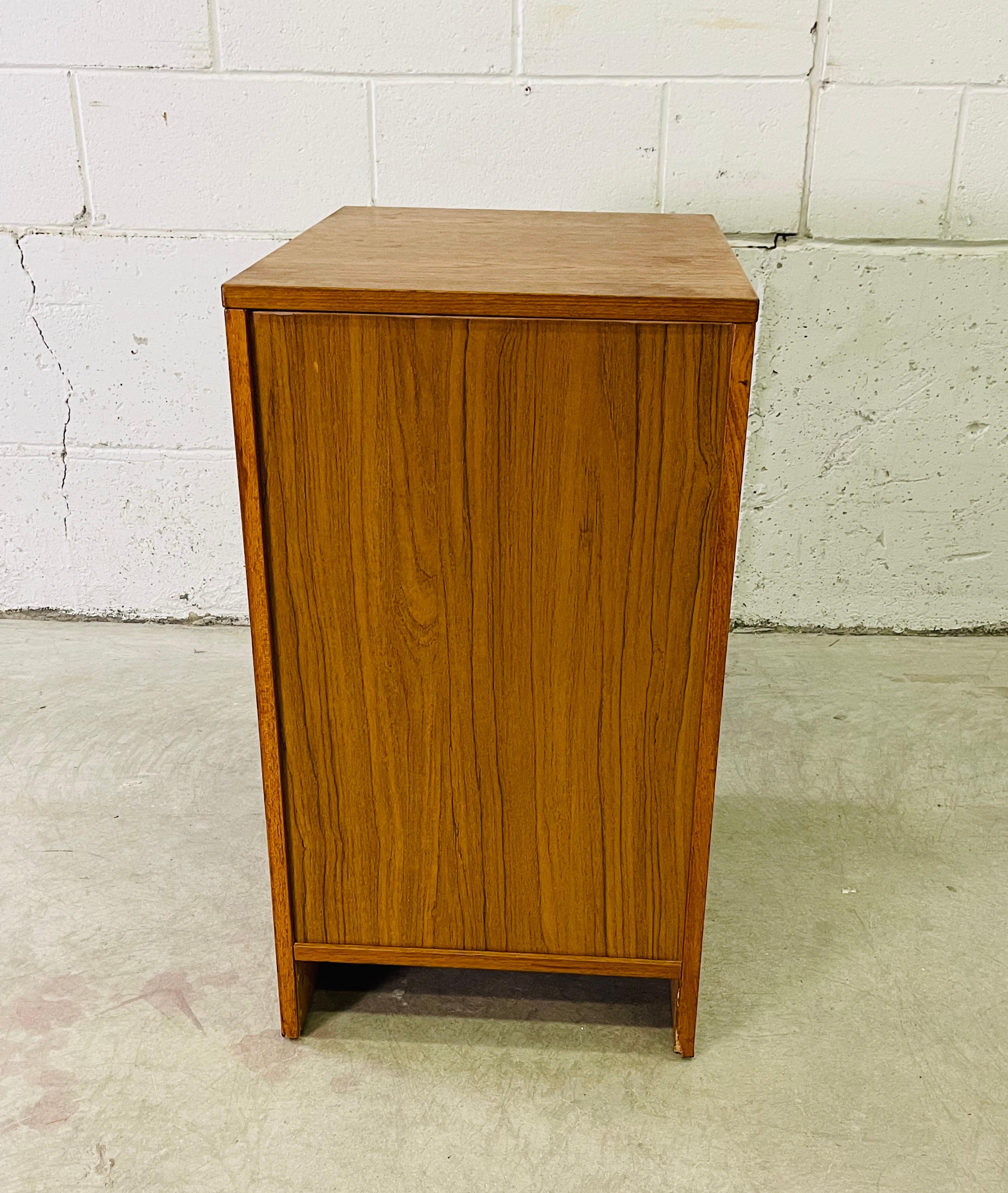 1970s Danish Teak Wood Filing Cabinet 2