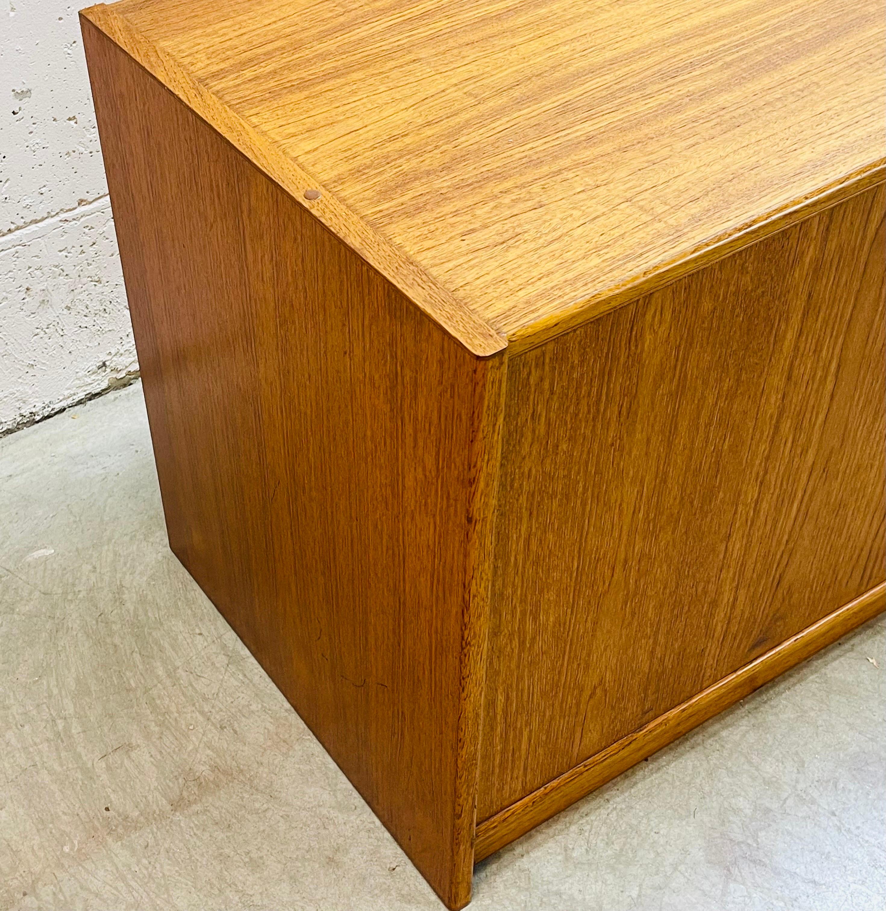 1970s Danish Teak Wood Storage Cabinet For Sale 4