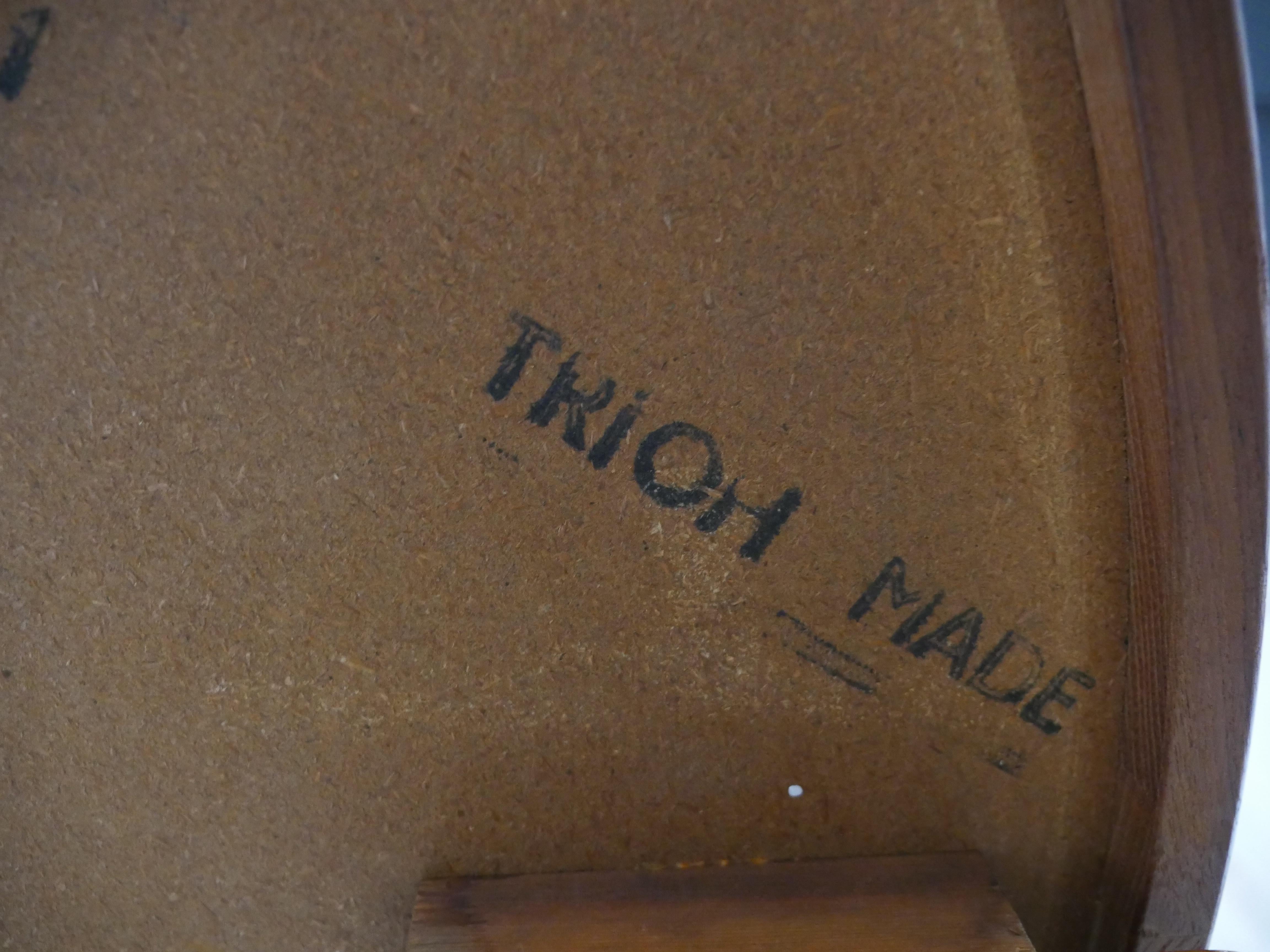 1970s Danish Tile-Top & Teak Brutalist Coffee Table by Trioh Møbelfabrik For Sale 8