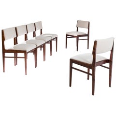 Vintage 1970s Danish Upholstered Chairs, Set of Six