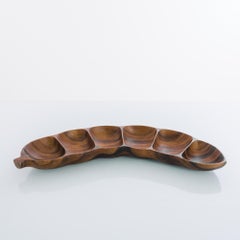1970s Danish Wooden Bowl
