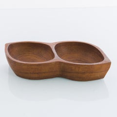 1970s Danish Wooden Bowl