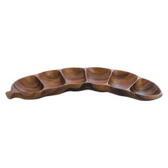 1970s Danish Wooden Bowl