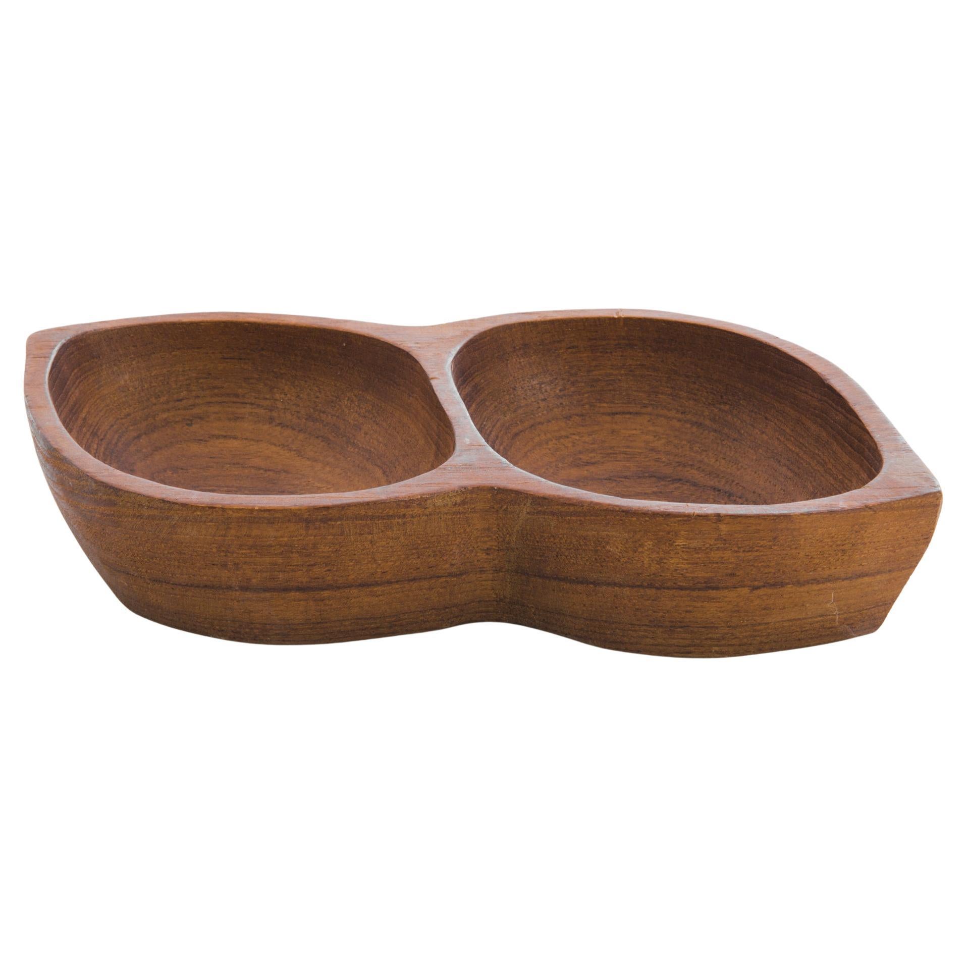 1970s Danish Wooden Bowl