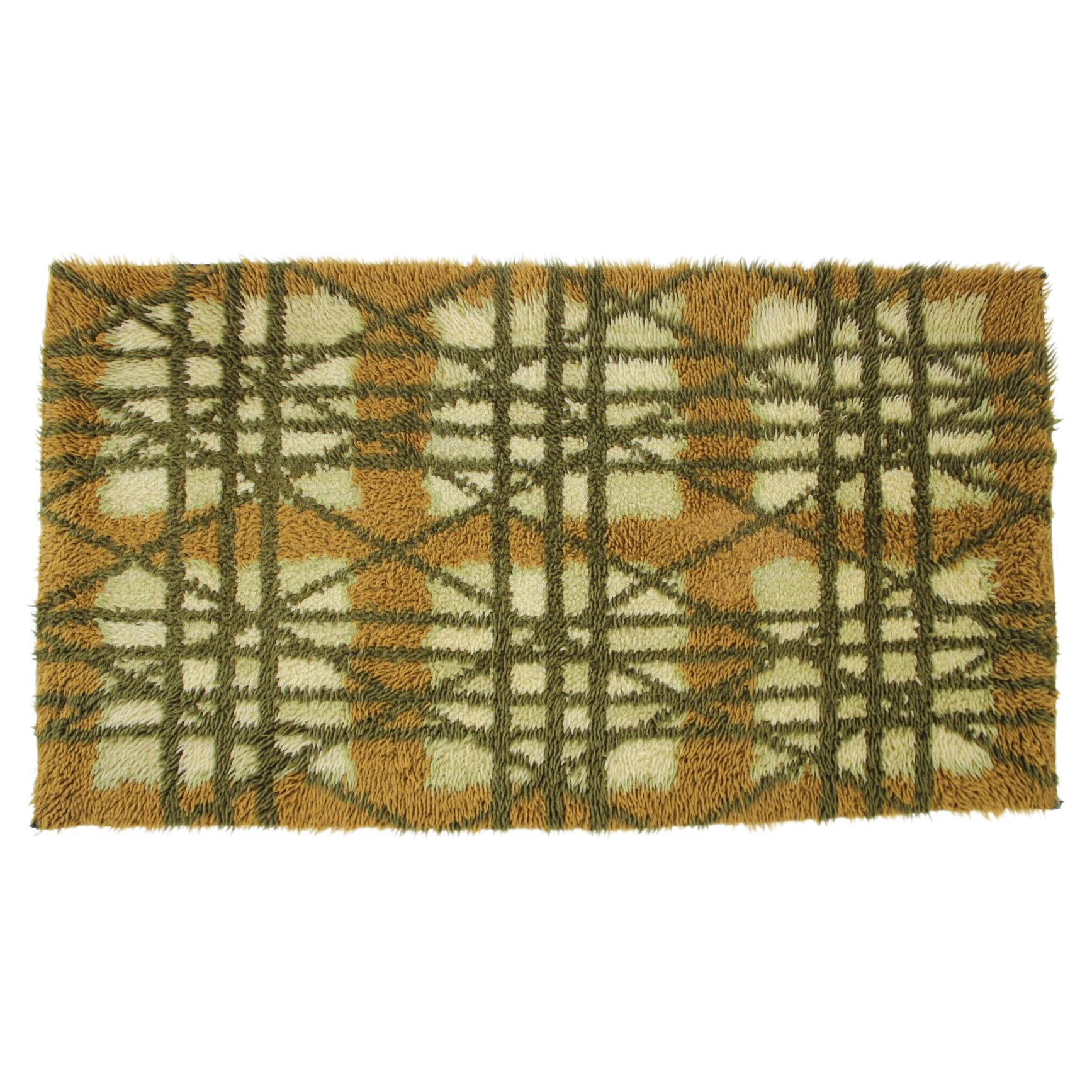 Tapis danois en laine des années 1970 en vente