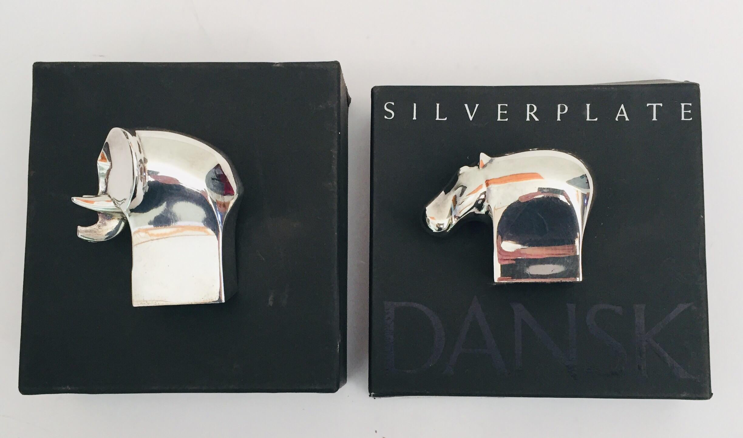 1970s Dansk Animals Paperweights Silver Plated by Gunnar Cyren 5