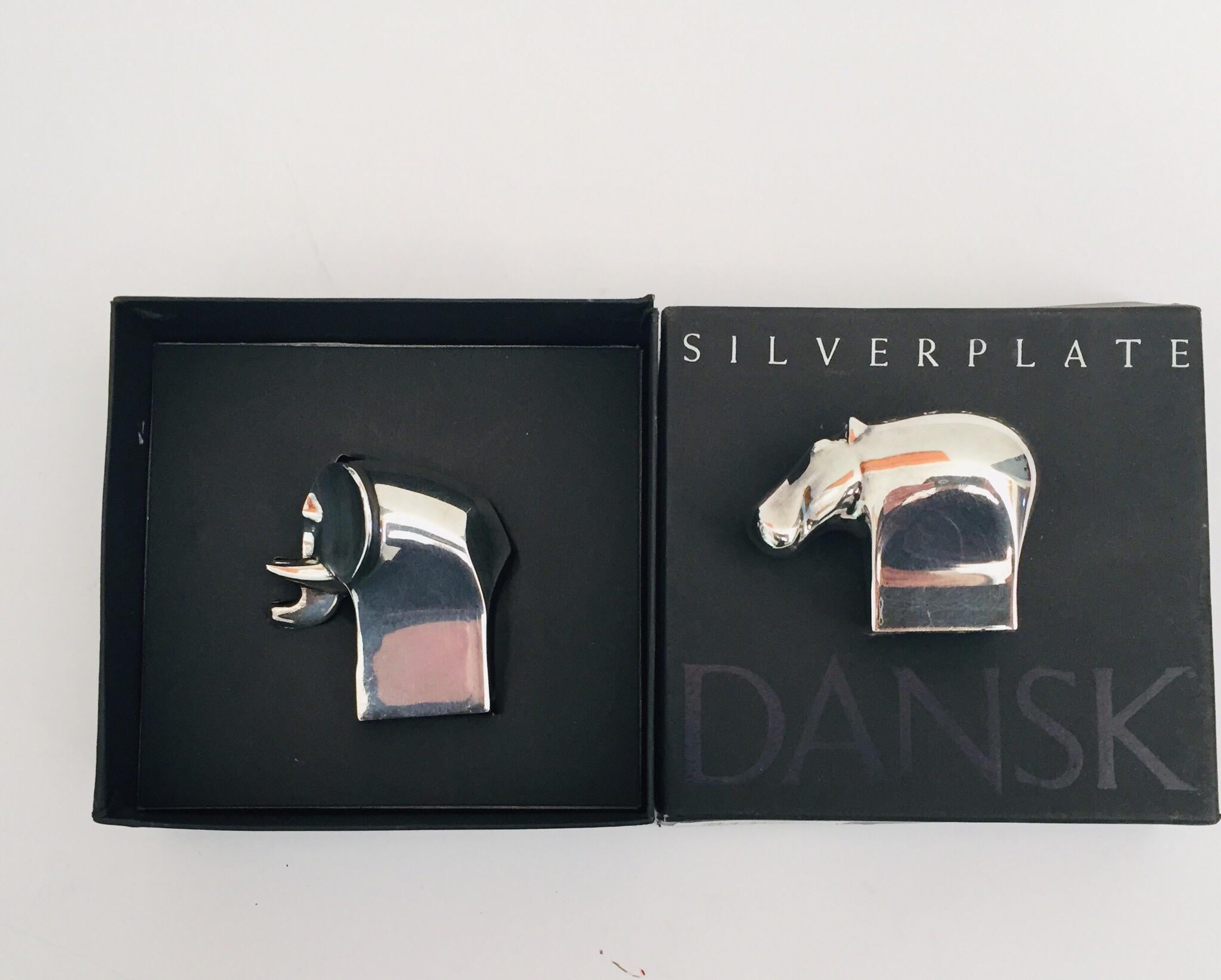 1970s Dansk Animals Paperweights Silver Plated by Gunnar Cyren 7