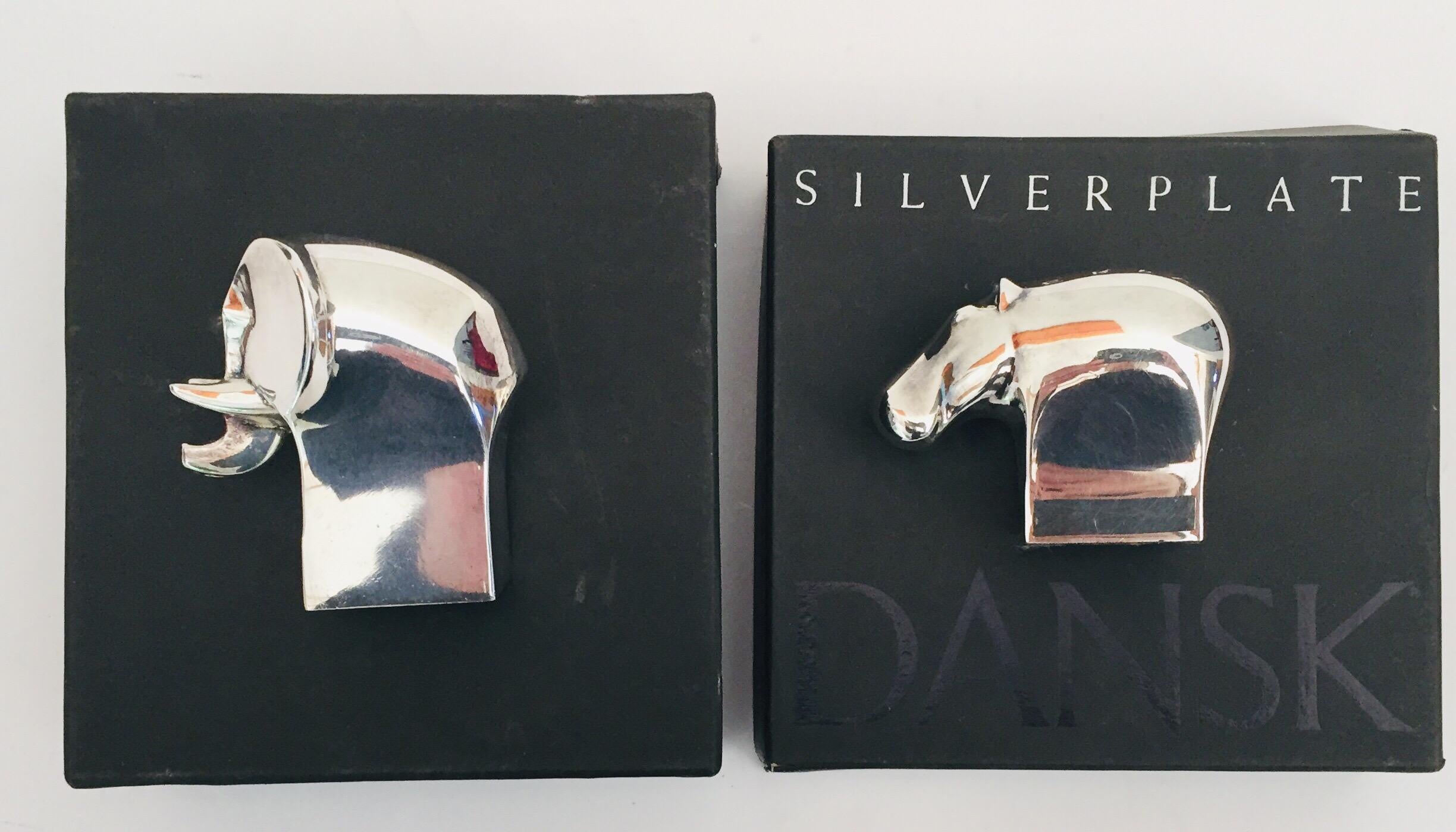 dansk silver plated animals