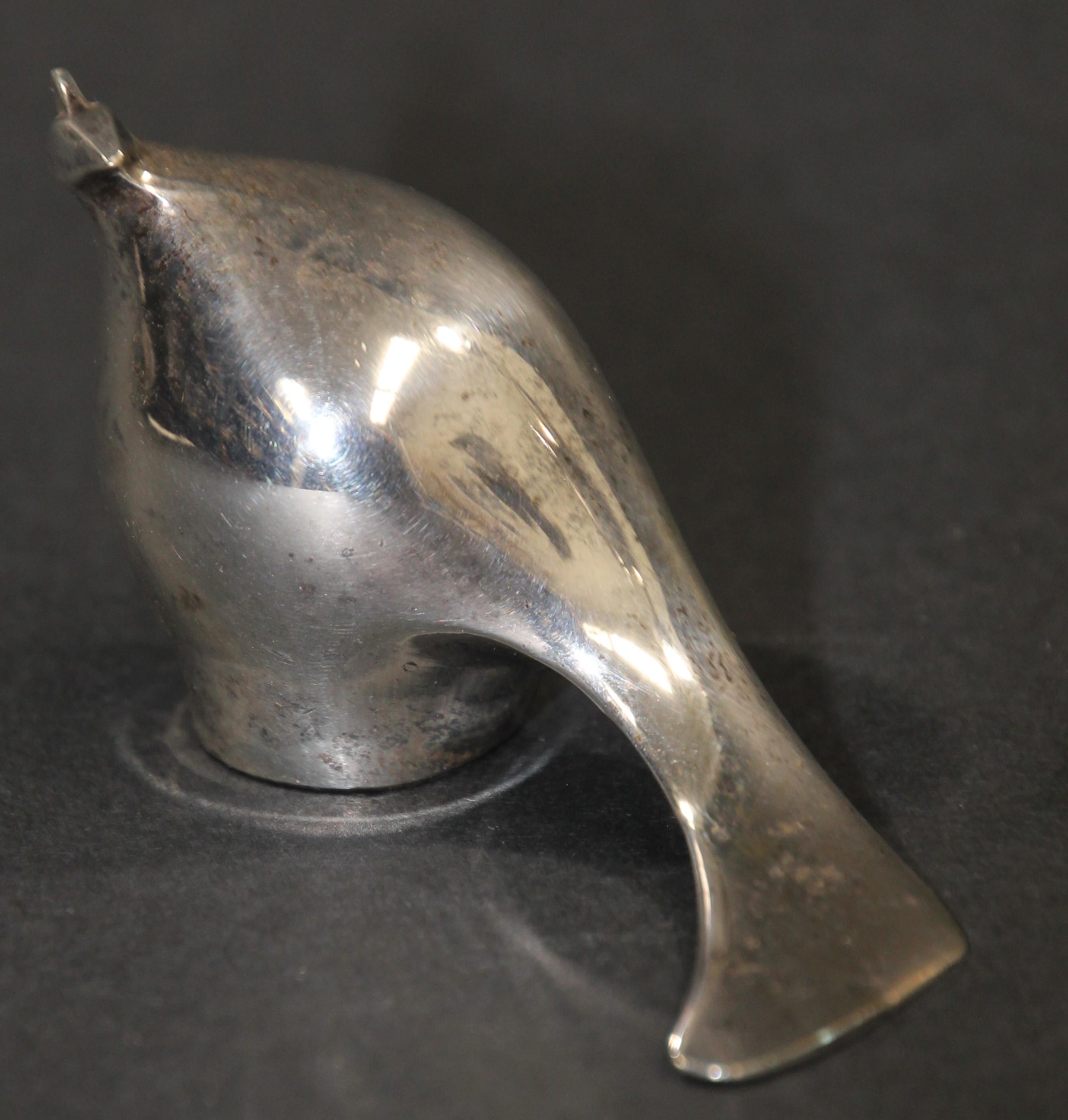 20th Century 1970s Dansk Modernist Animals Paperweights Silver Plated by Gunnar Cyren