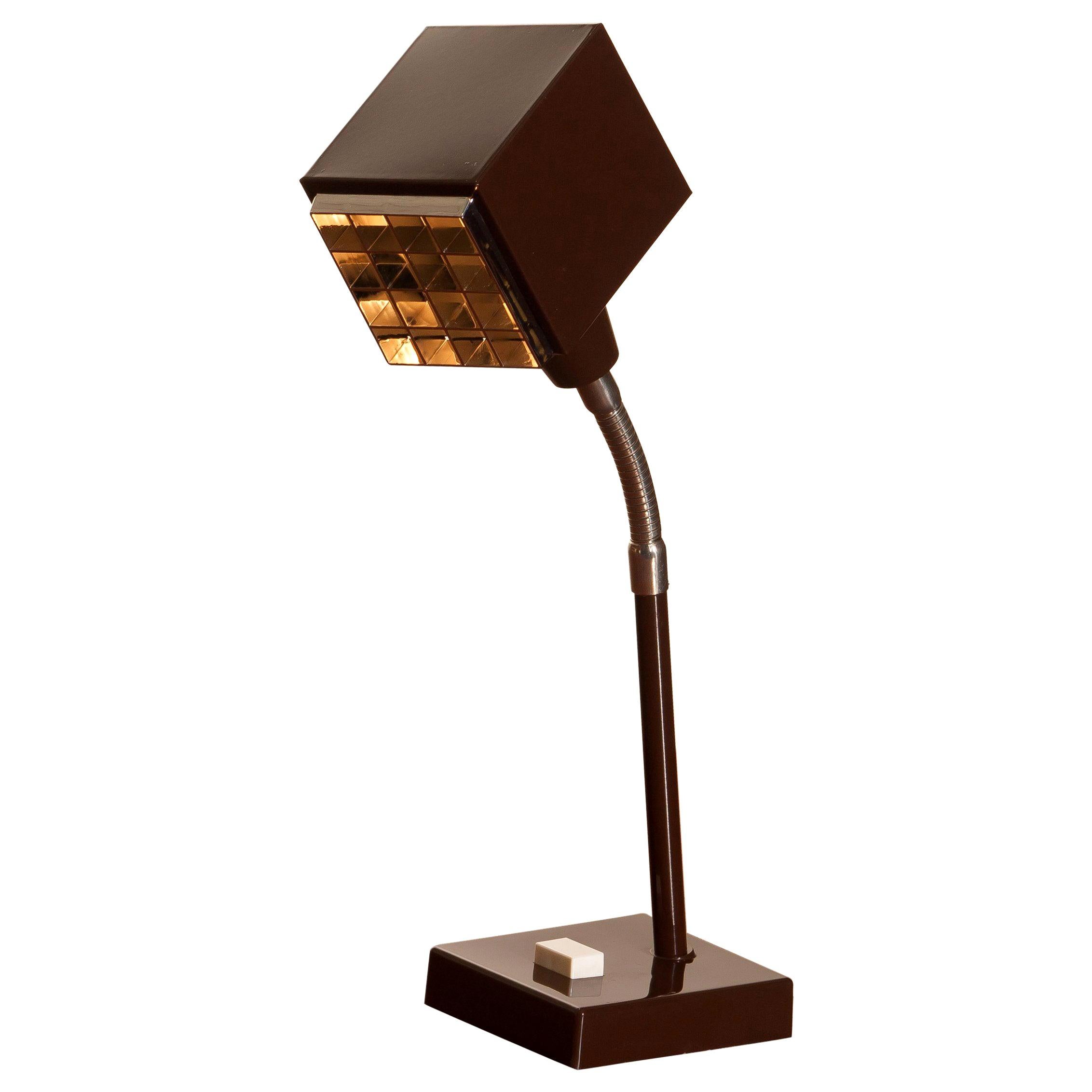 Desk lamp in dark brown metal and designed by Hans-Anne Jakobsson for Elidus.
The famous 