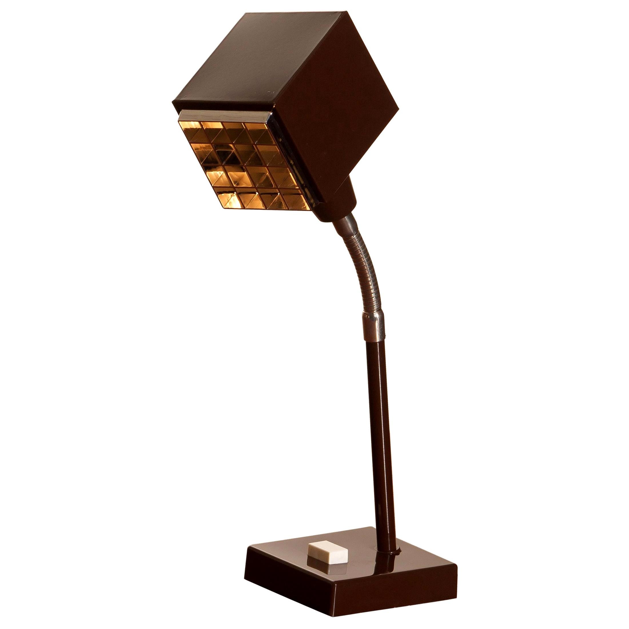 Desk lamp in dark brown metal and designed by Hans-Anne Jakobsson for Elidus.
The famous 
