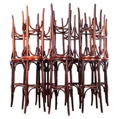 1970's Dark Red Bar Stools - Good Quantity Available