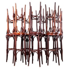 1970's Dark Red Bar Stools - Good Quantity Available