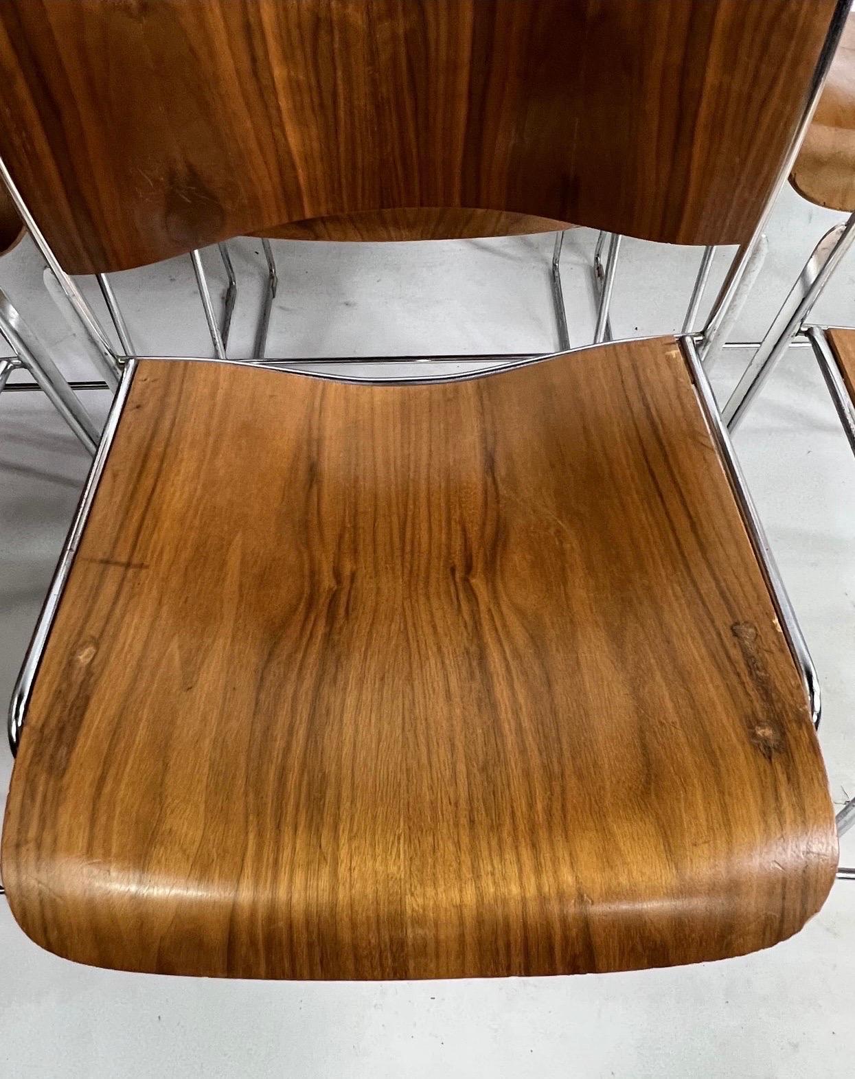 Late 20th Century 1970s David Rowland Bentwood Stackable Dining Chair