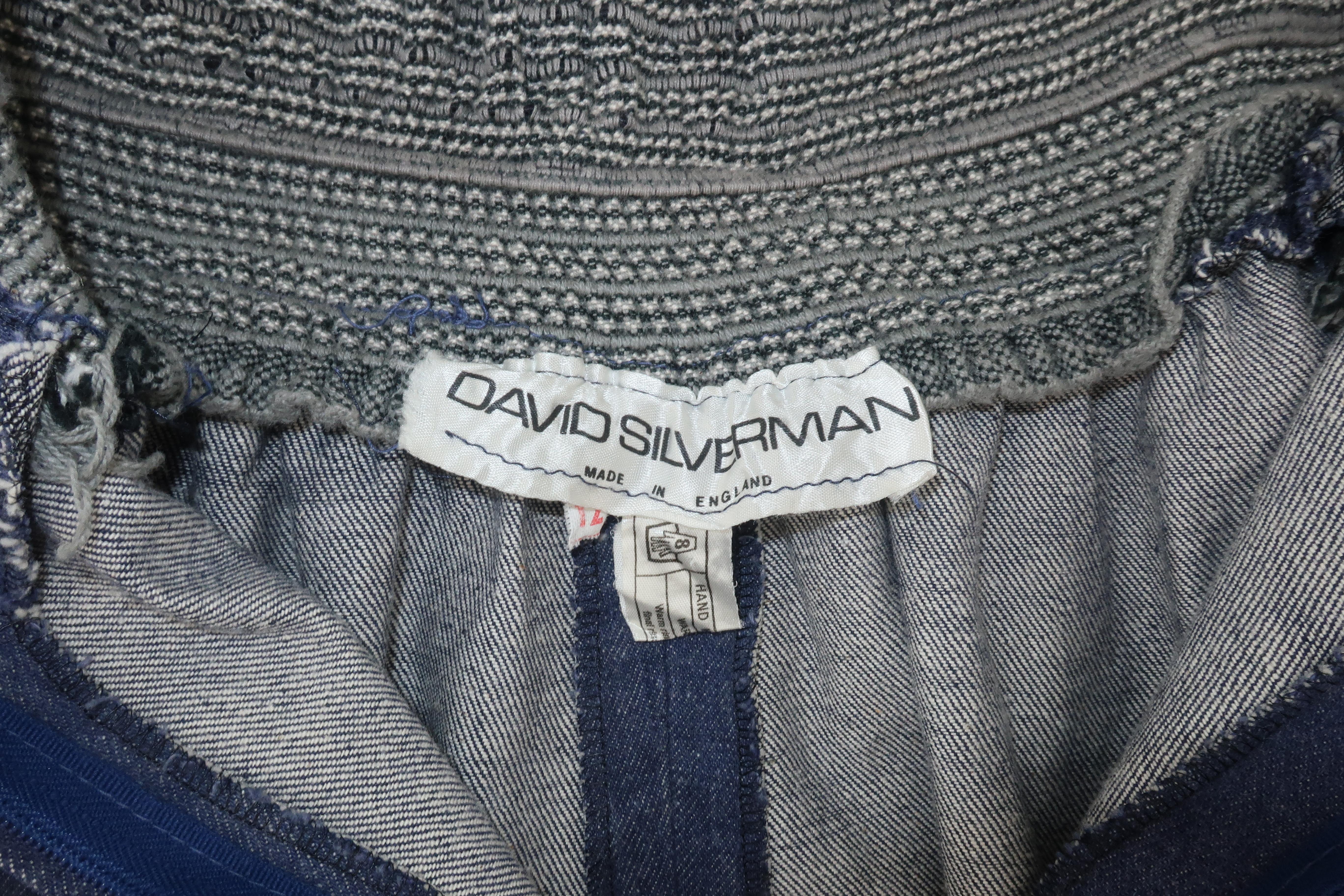 1970’s David Silverman Blue Jeans Denim Maxi Skirt 6