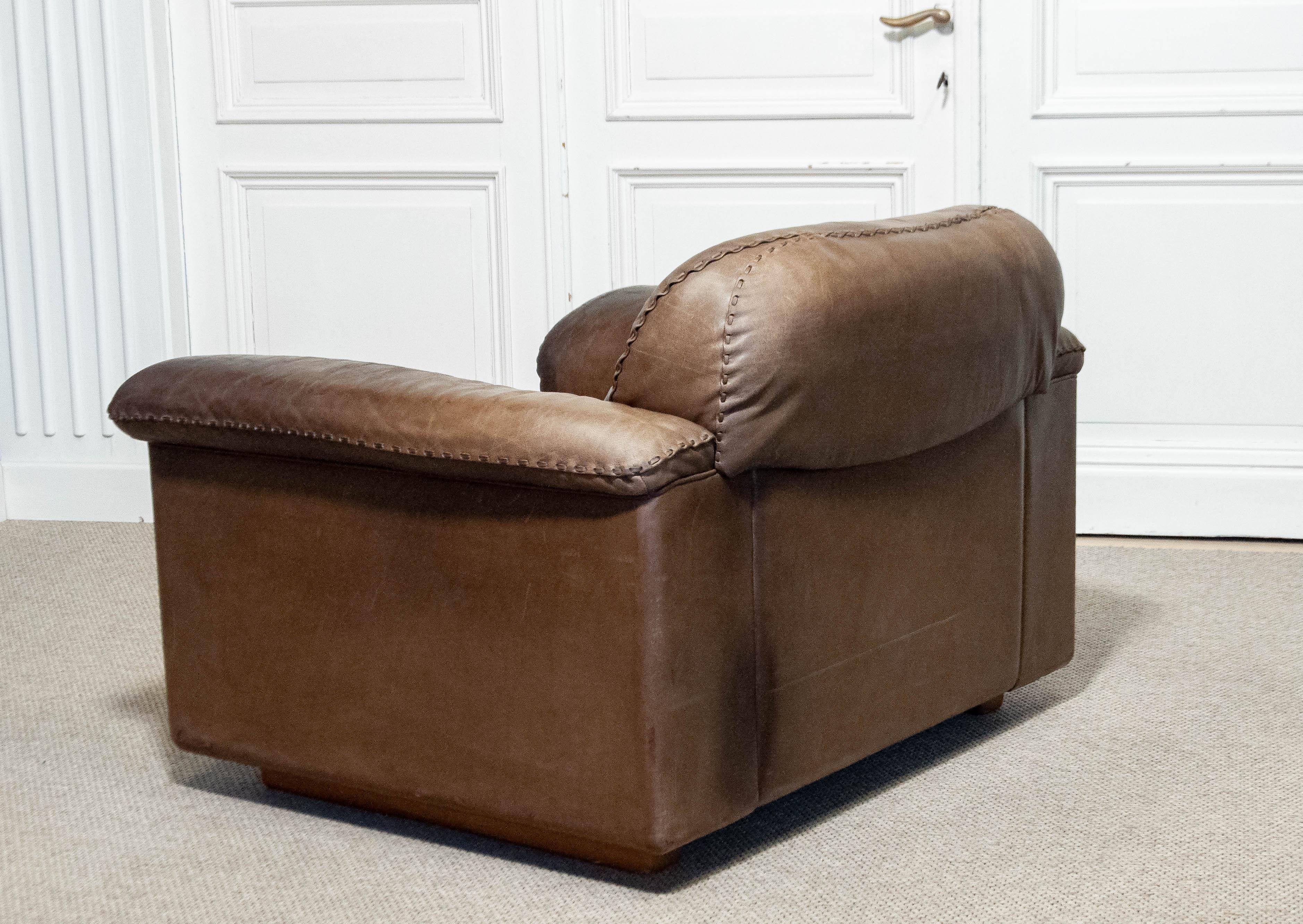 1970s , De Sede DS-101 Lounge Chair and Ottoman, Switzerland 6