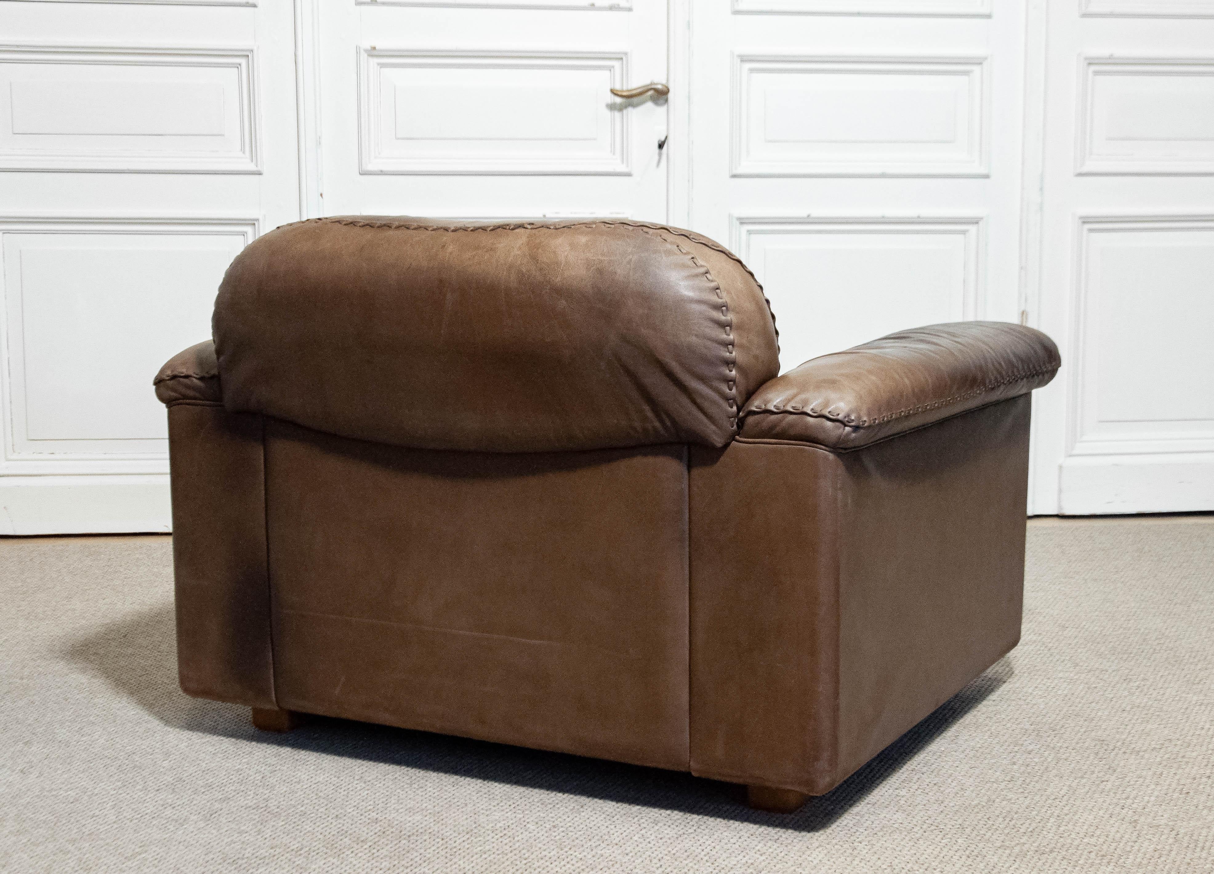 1970s , De Sede DS-101 Lounge Chair and Ottoman, Switzerland 7
