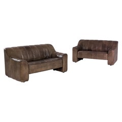 1970s De Sede DS 44 Leather Sofas, a Pair
