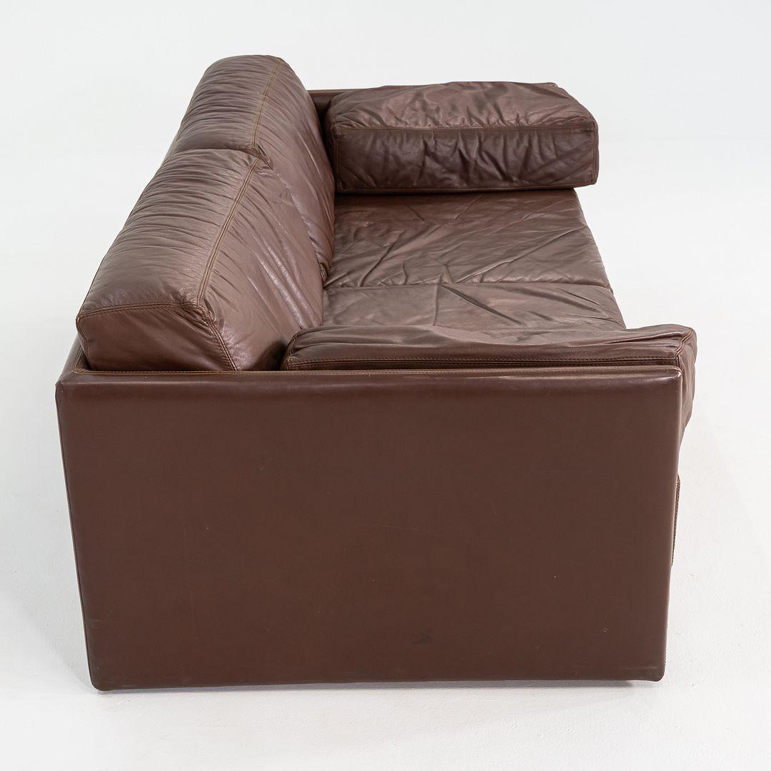 Late 20th Century 1970s de Sede DS-76 Modular Loveseat Sofa in Brown Leather For Sale