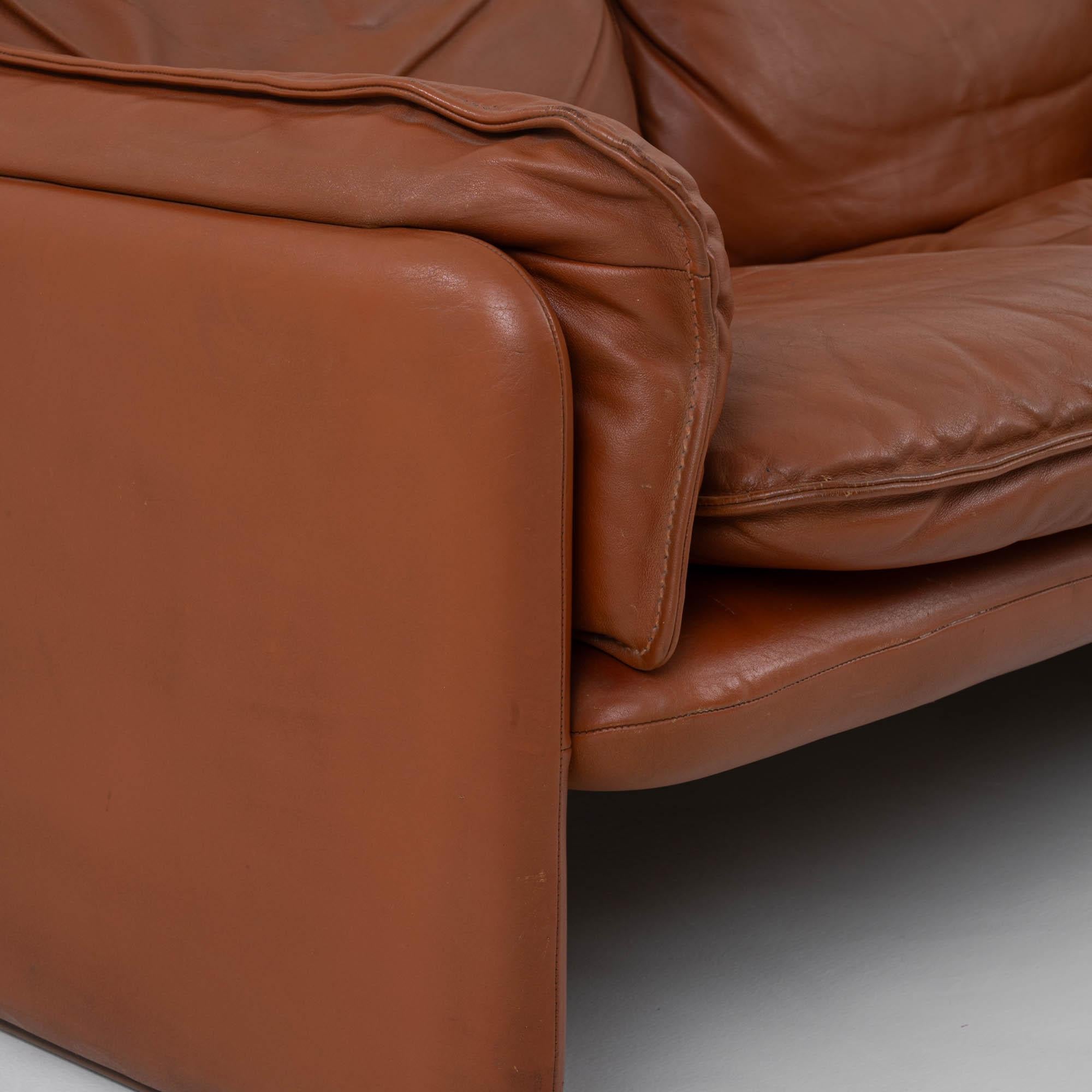 1970s De Sede DS61 Leather Sofa For Sale 5