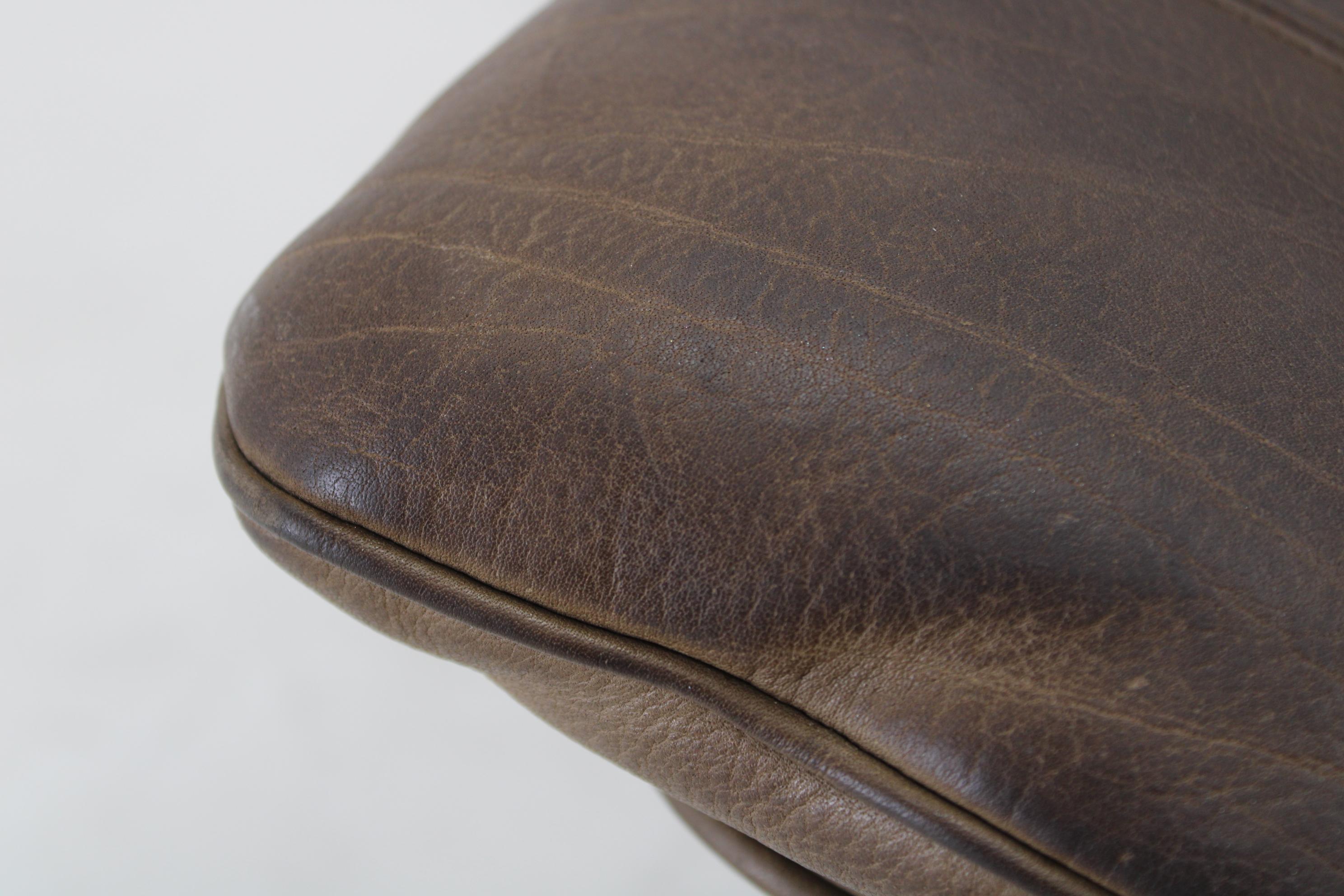 De sede Exklusives Buffalo-Leder-Sofa mit 2-Sitzern, Schweiz, 1970er Jahre im Angebot 10