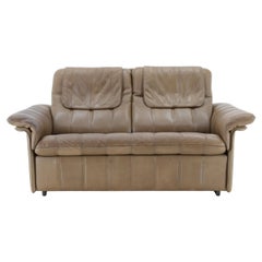 1970s De sede Exclusive Buffalo Leather 2- Seater Sofa , Switzerland