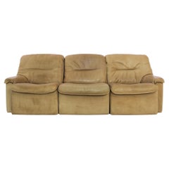 1970s De Sede Leather Sofa