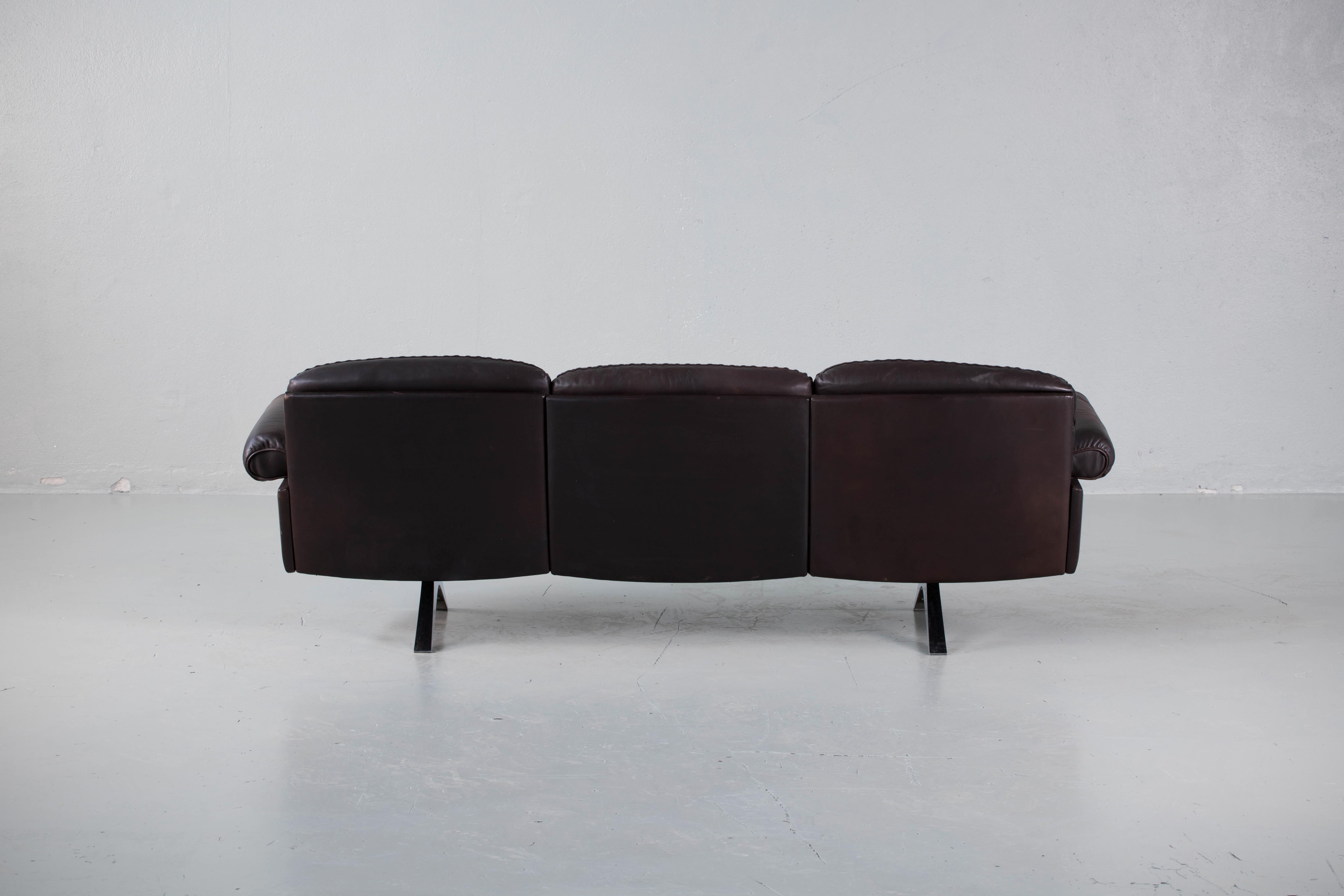 1970s De Sede Sofa Model DS31 (Gebürstet)