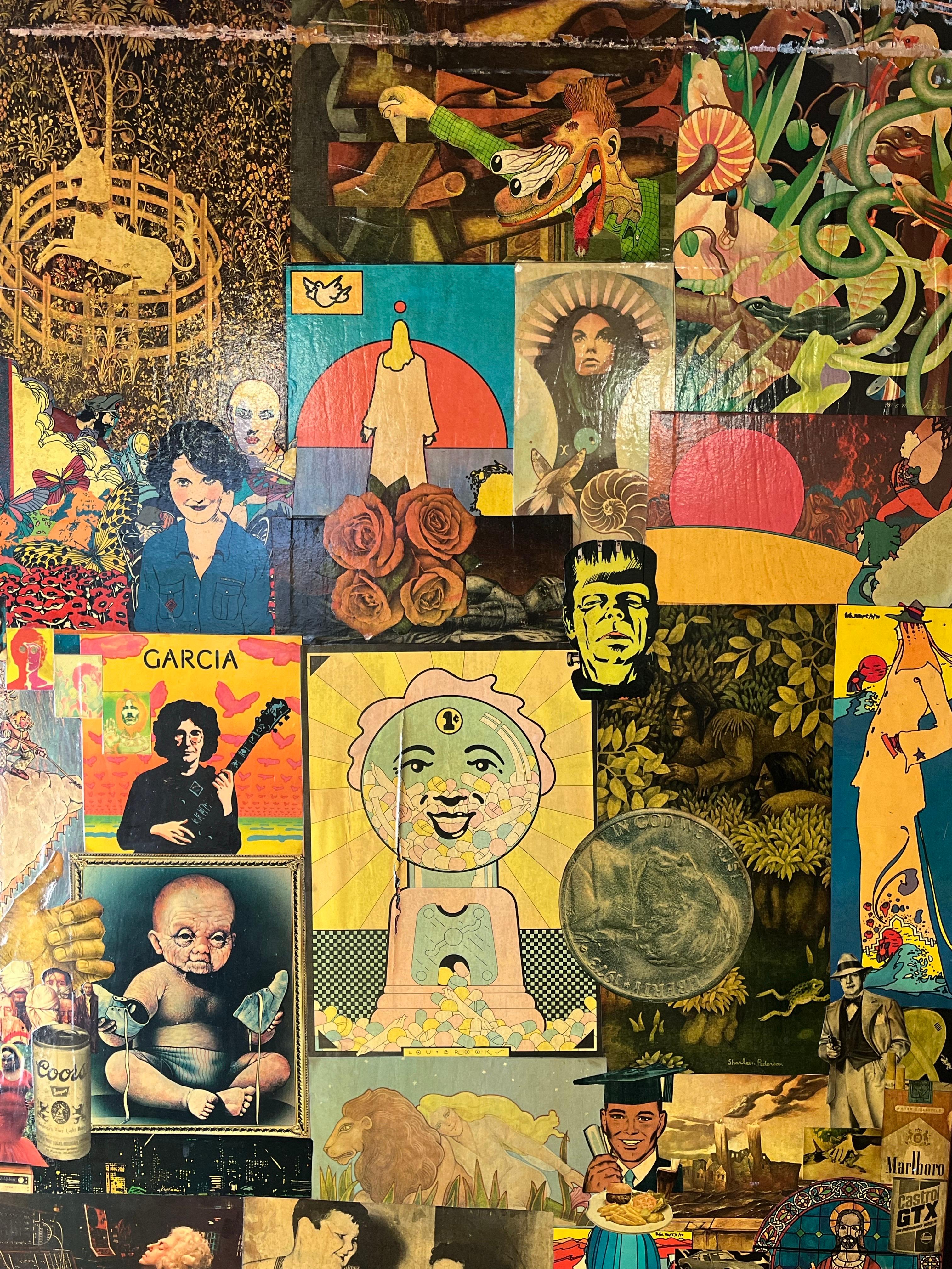 Porte dell'armadio Decopage Pop Art degli anni '70 in vendita 4