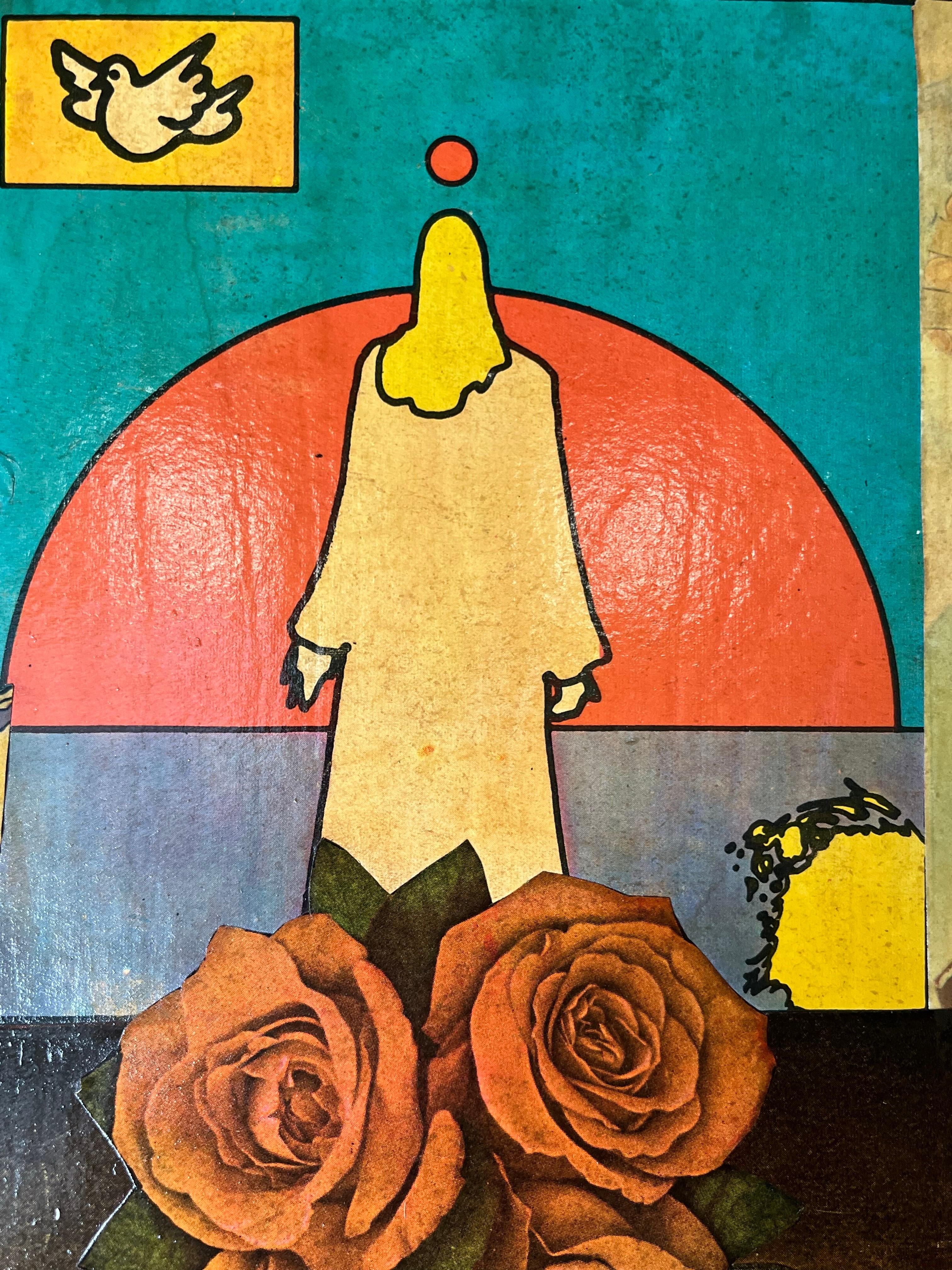 Espressionista Porte dell'armadio Decopage Pop Art degli anni '70 in vendita