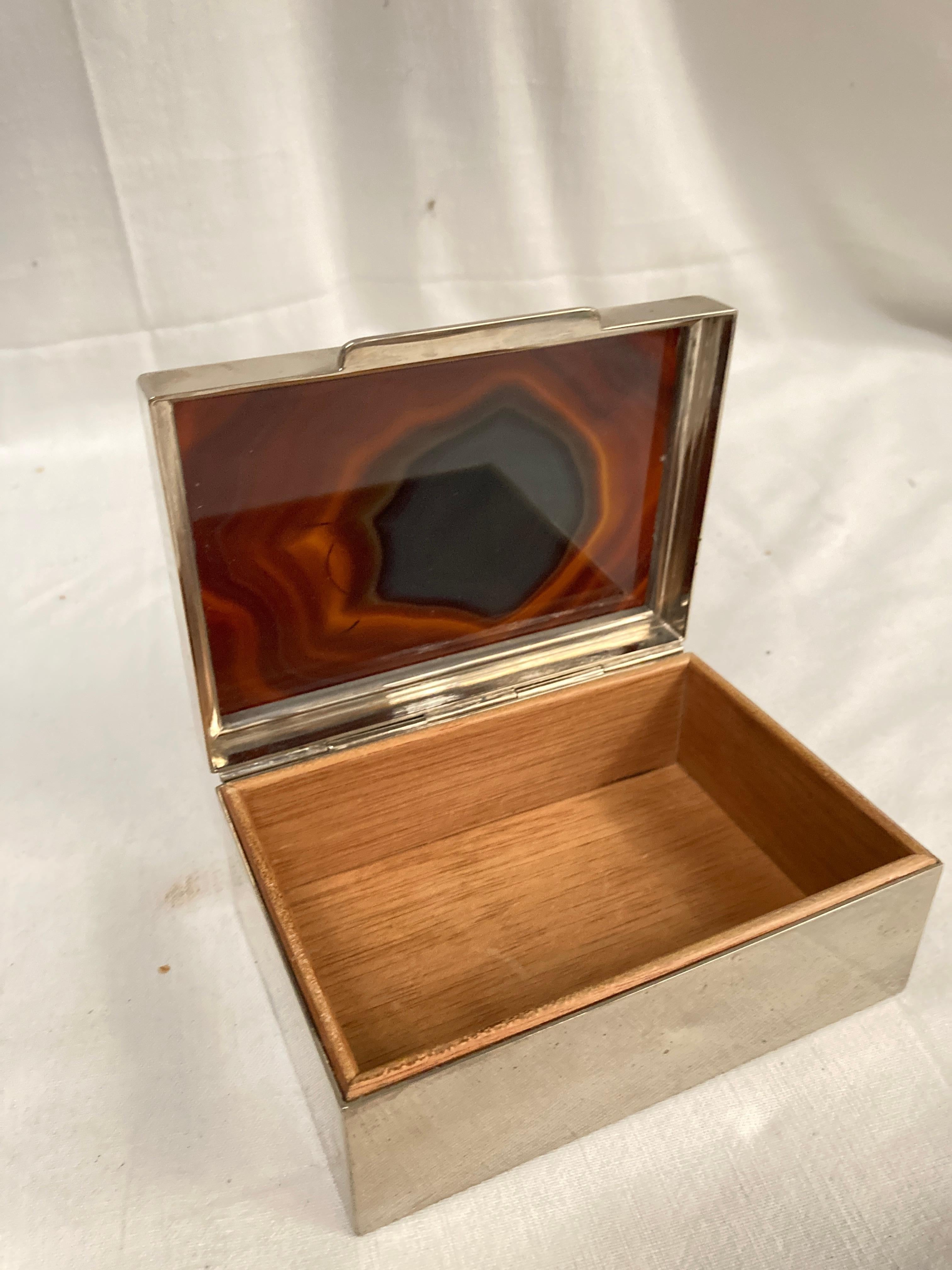 1970's Caja decorativa atribuida  a Maria Pergay Chapado en plata en venta