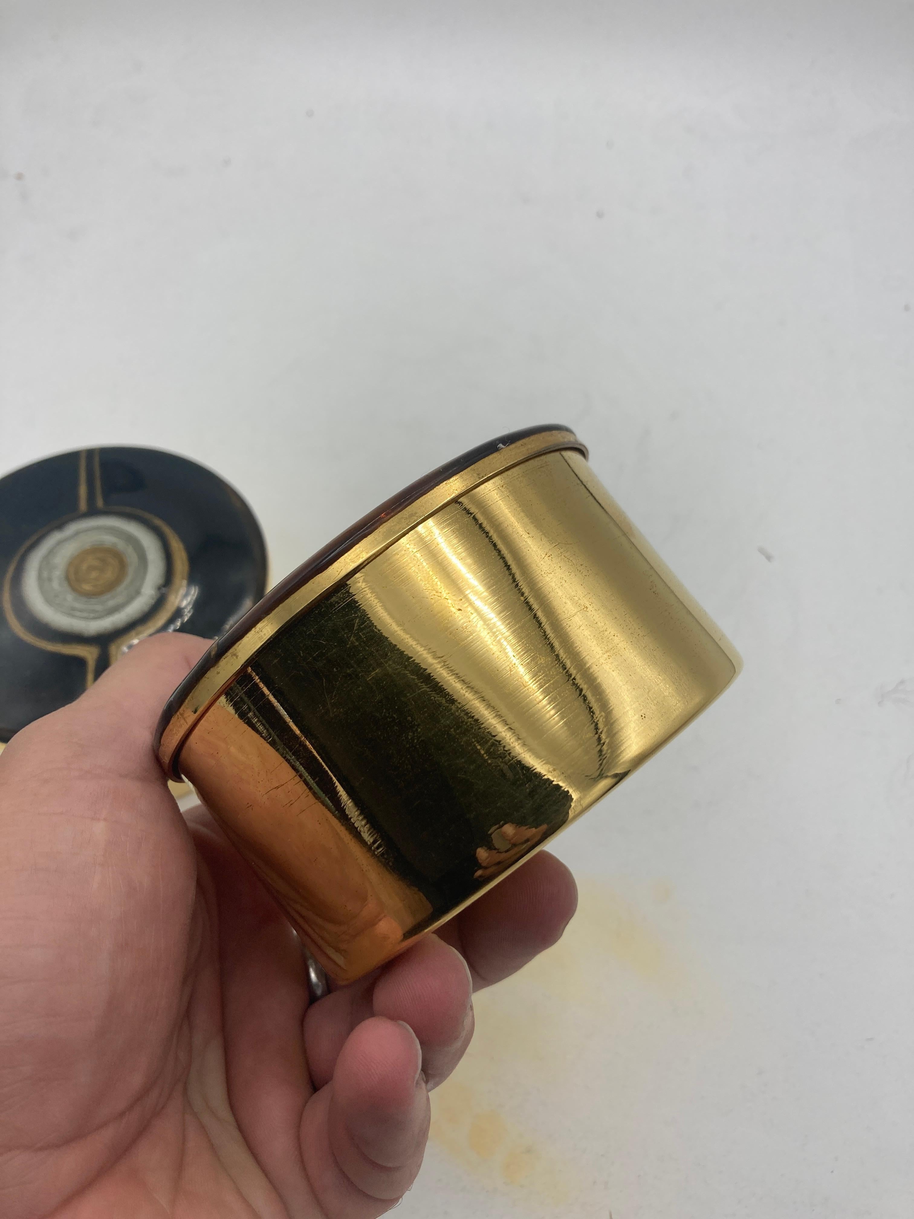1970's decorative boxes with enamel cover plate For Sale 1