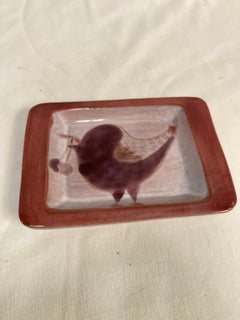 1970's Decorative céramic " vide poche" by Robert Cloutier