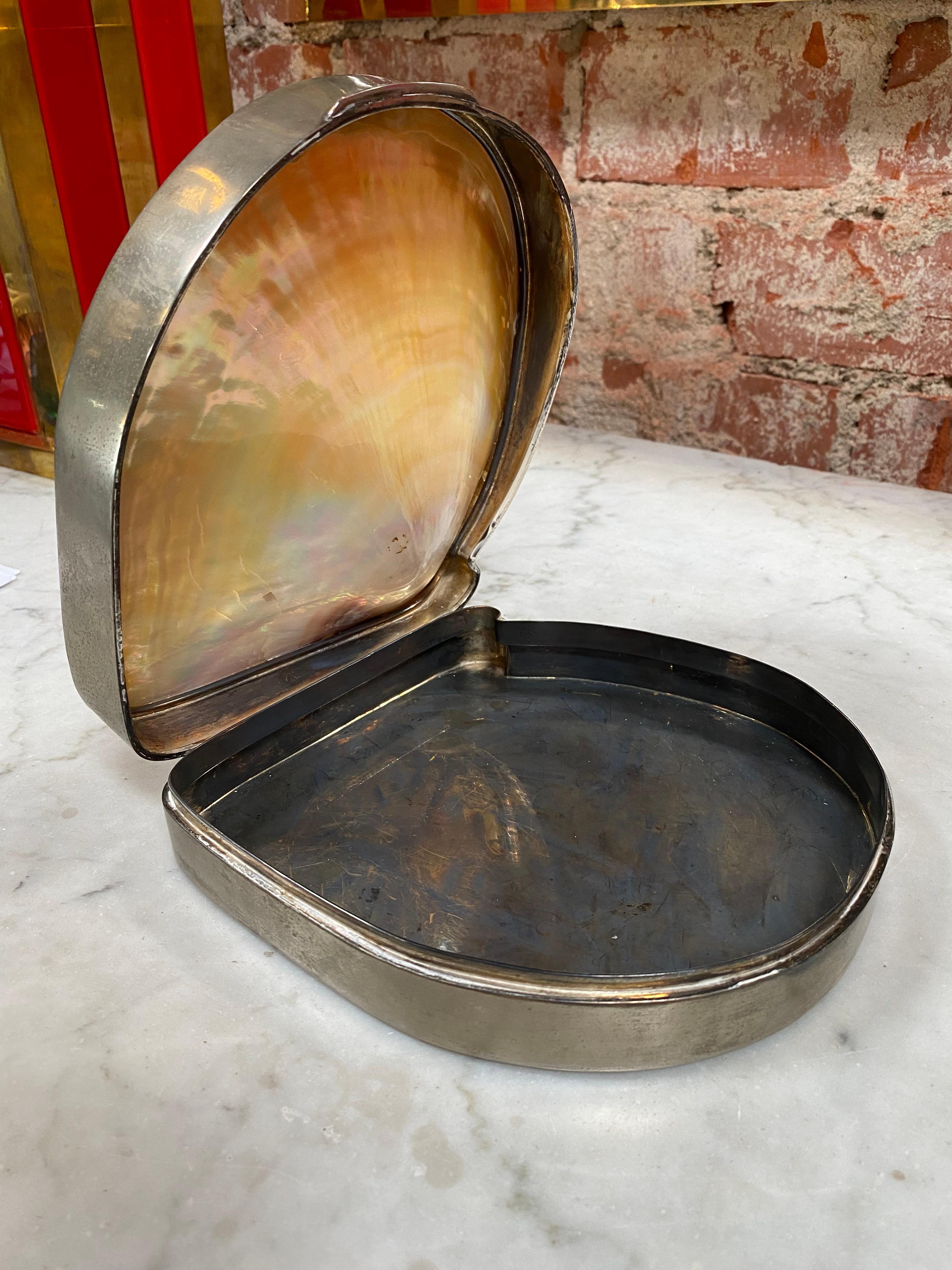 Decorative Italian shell box.
  